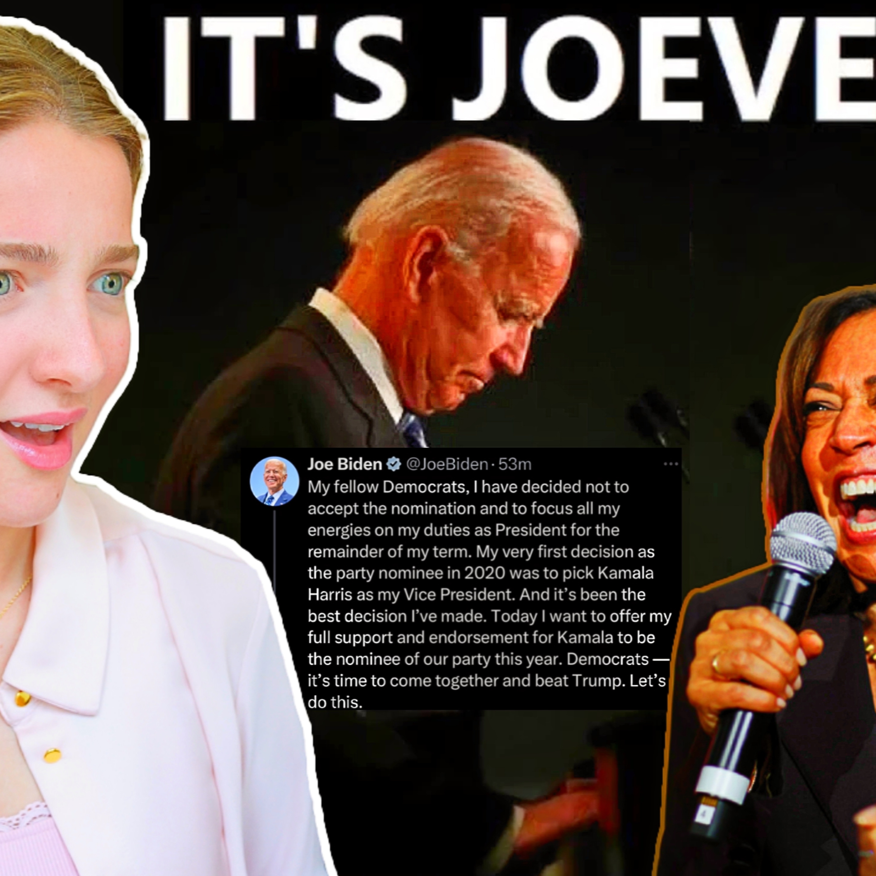BREAKING: Joe Biden DROPS OUT of Presidential Race, Endorses Kamala Harris episode artwork