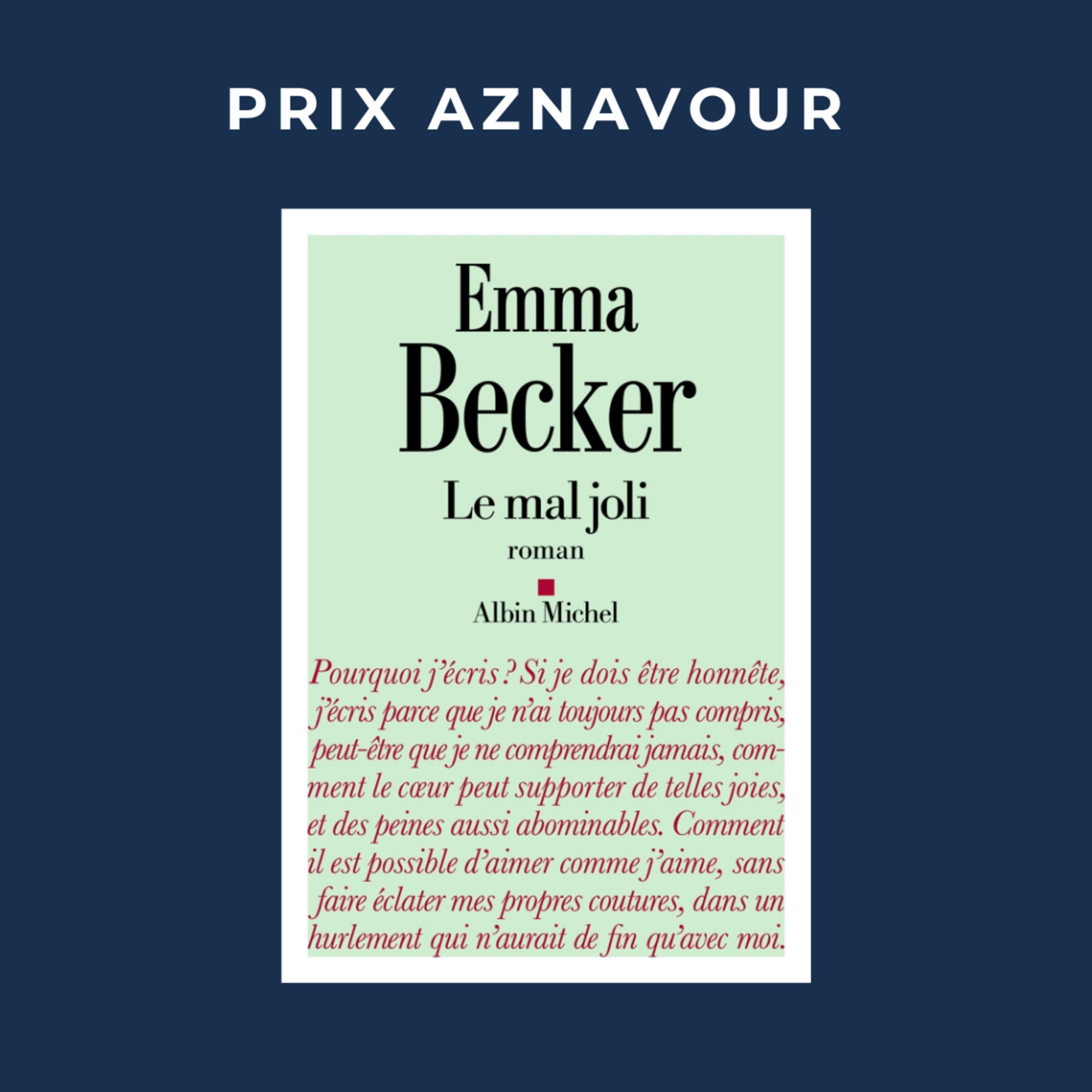 Le Mal joli, Emma Becker