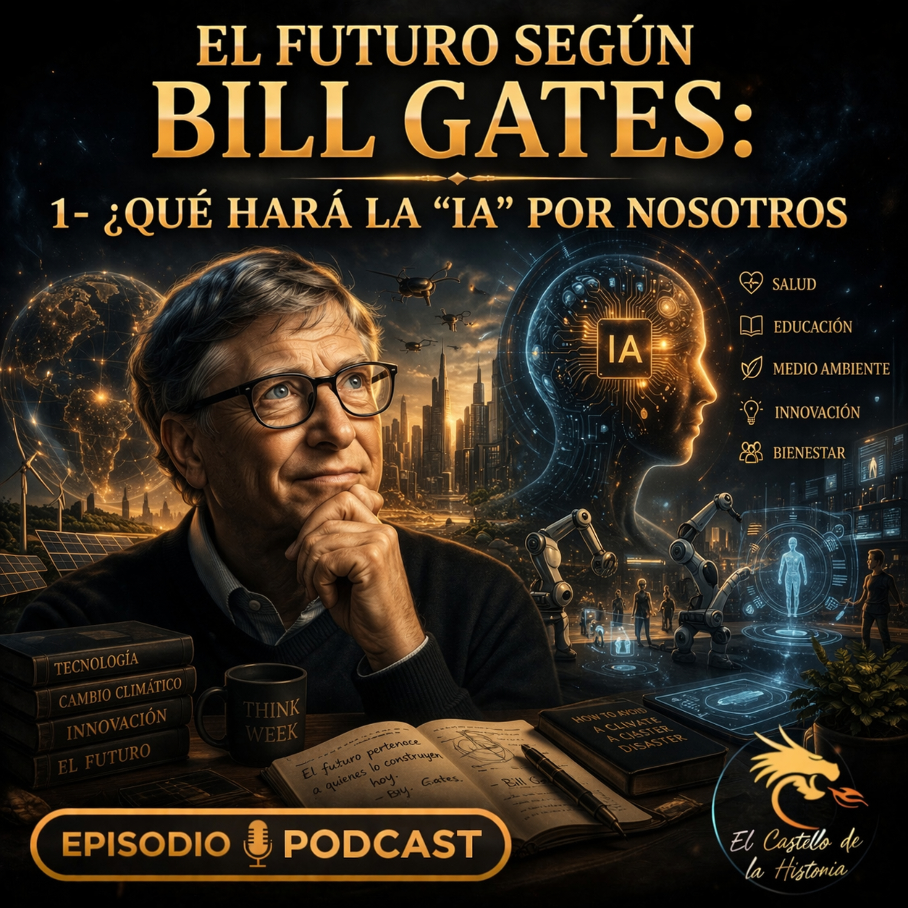 EL FUTURO SEGUN BILL GATES: 1- ¿QUE HARA LA "IA" POR NOSOTROS? #documental #tecnologia #podcast