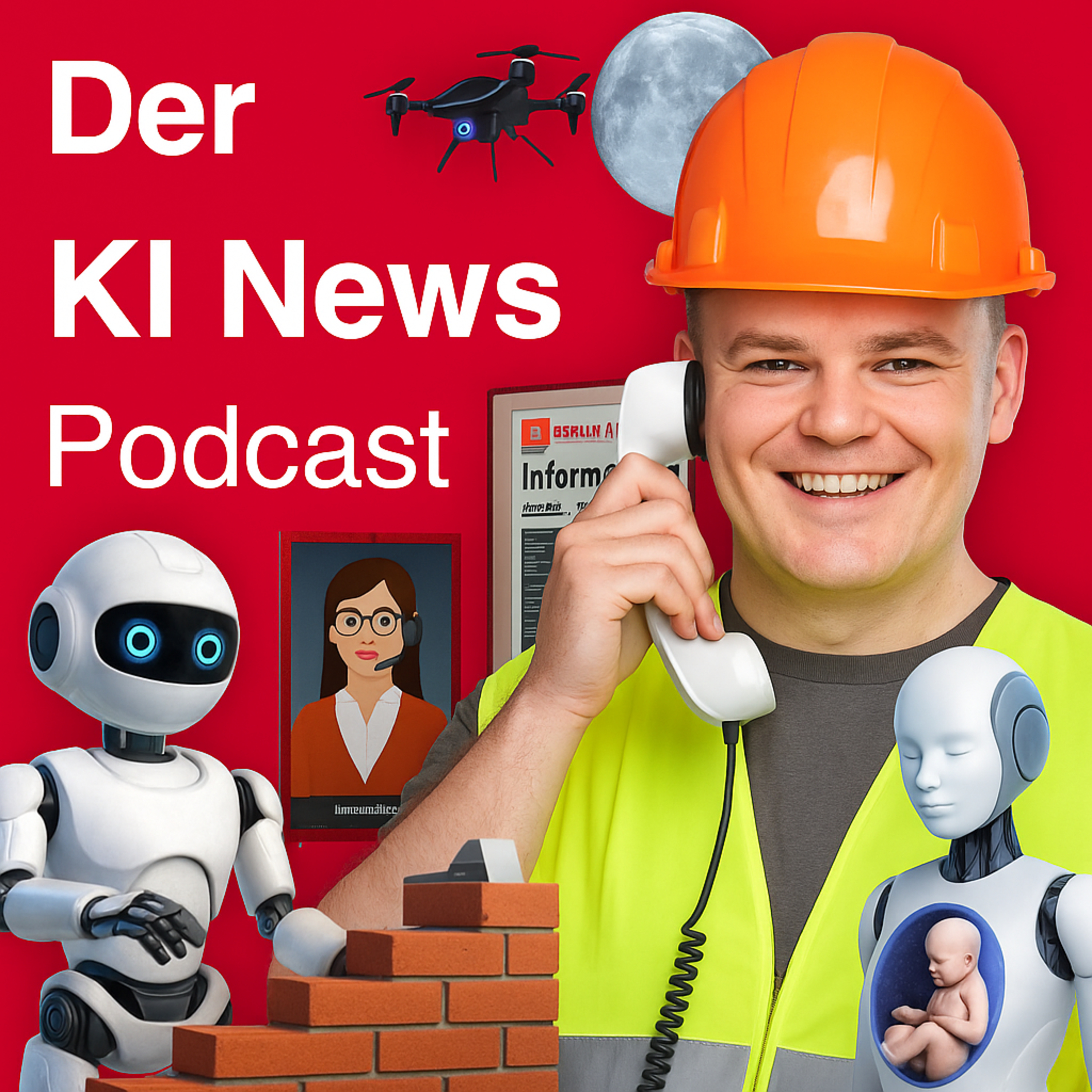 KI Beratung am Flughafen BER | Ki gegen Fachkräftemangel | Roboter bauen ein Haus | Sam Altman über die Zukunft (Geld & Jobs im Weltall) | Roboter Leihmutter für 13.000 Euro