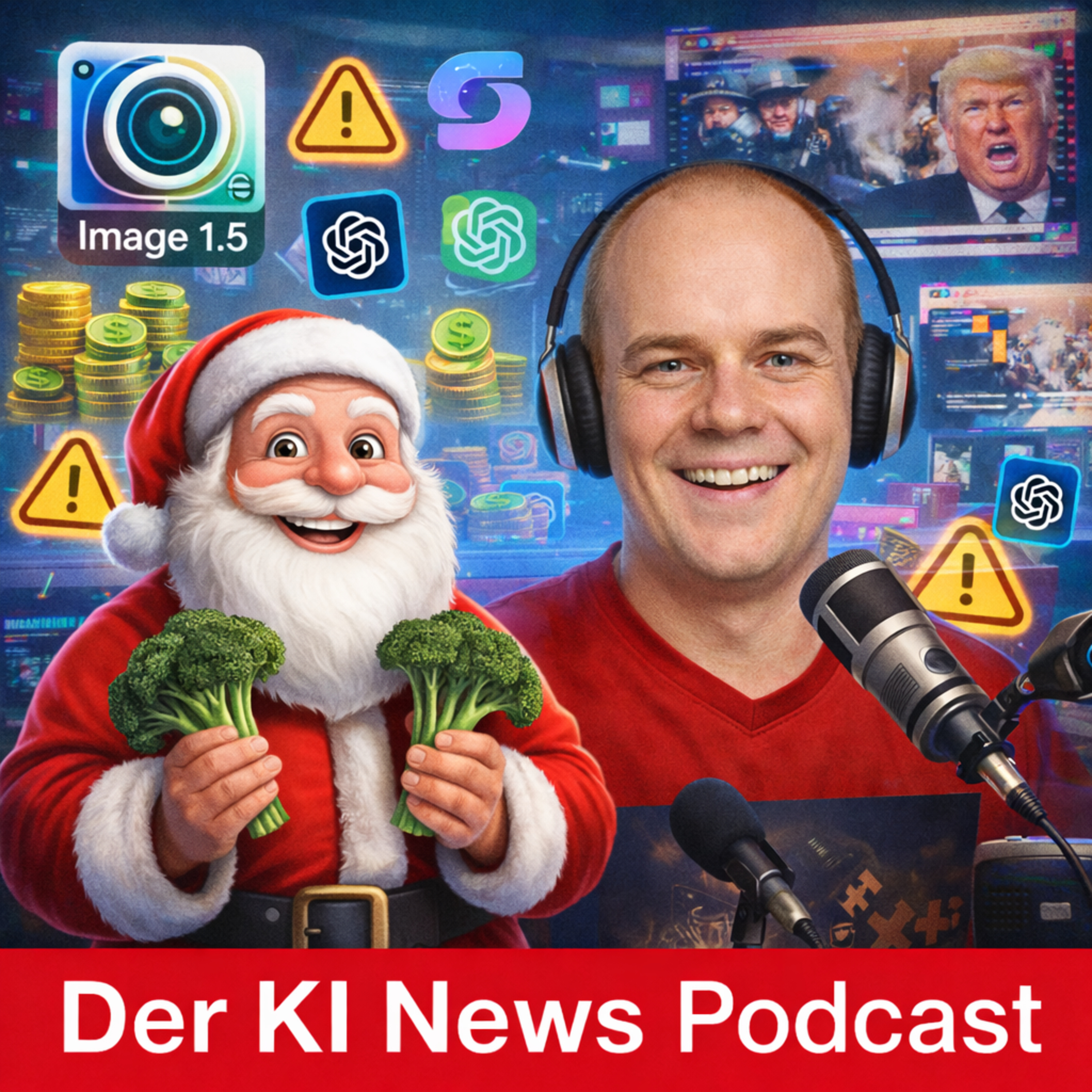 GPT Image 1.5 | OpenAI 750 Mrd Bewertung | Amazon investiert in OpenAI | Eigene ChatGPT Apps |  Gemini 3 Flash ist da | NotebookLM in Gemini | Mistral OCR 3 | KI Fake Video Staatsstreich in Frankreich