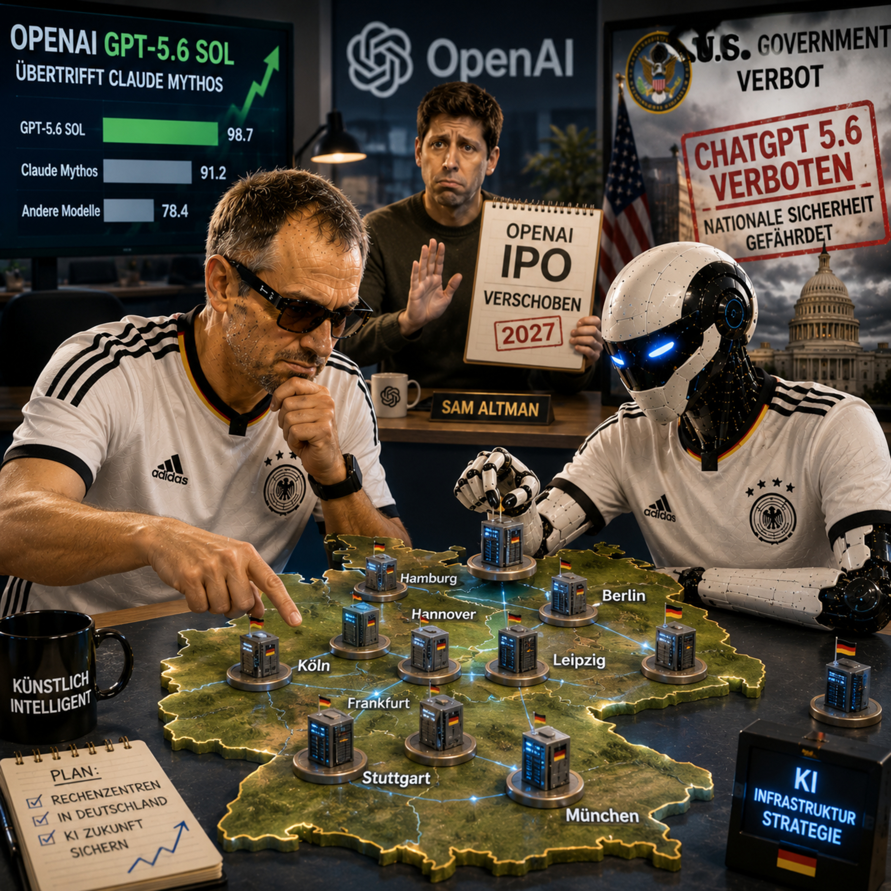 GPT-5.6 SOL ist (fast) da | OpenAI baut eigenen KI-Chip | OpenAI IPO verschoben | DeepSeek setzt OpenAI & Anthropic unter Druck | GLM 5.2 überrascht