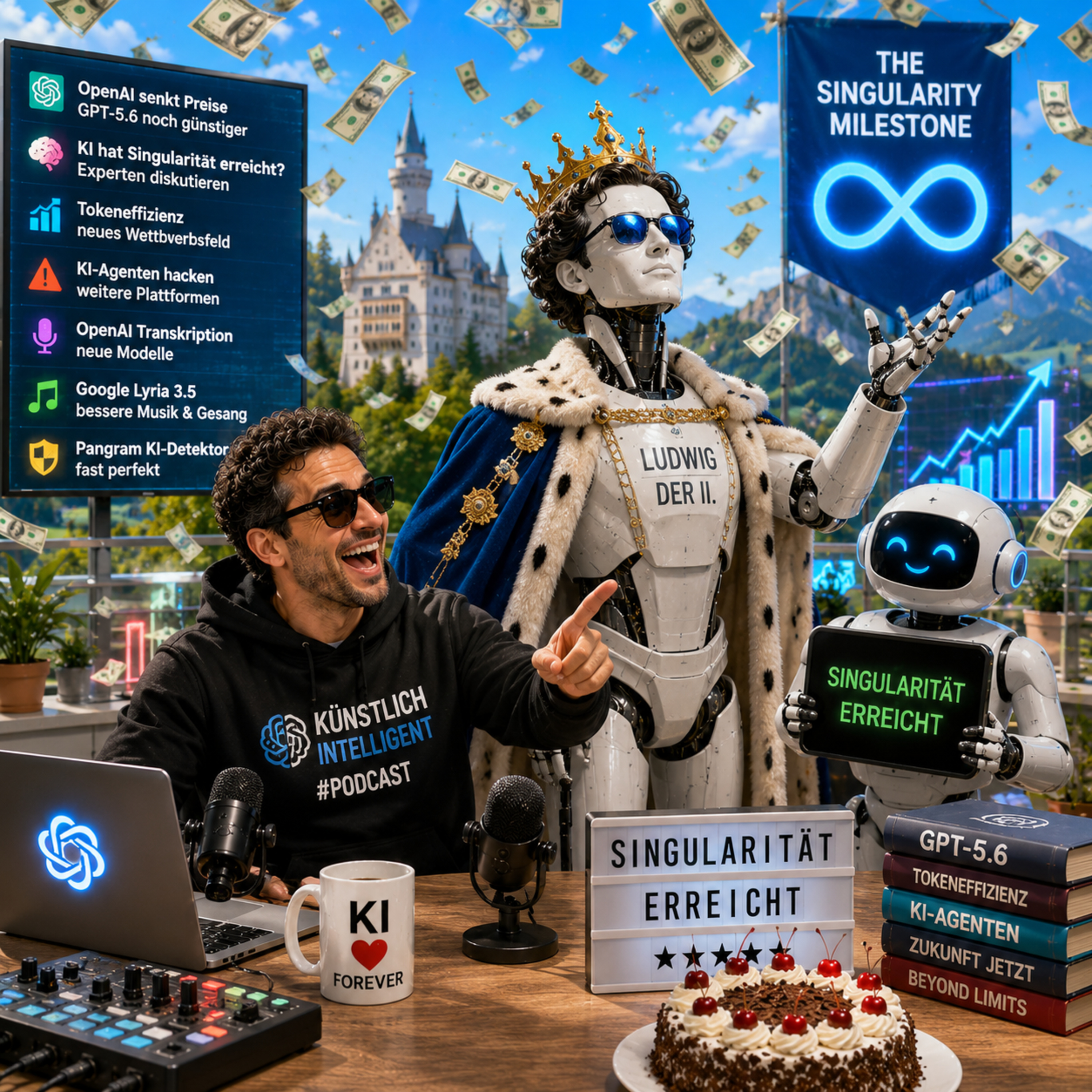OpenAI senkt GPT-5.6-Preise 💸 | Sam Altman über Singularität 🧠 | Microsoft setzt auf Tokeneffizienz ⚡ | 🎵 Google veröffentlicht Lyria 3.5 | ChatGPT Transcribe | Amazon stoppt Nova KI Modelle 