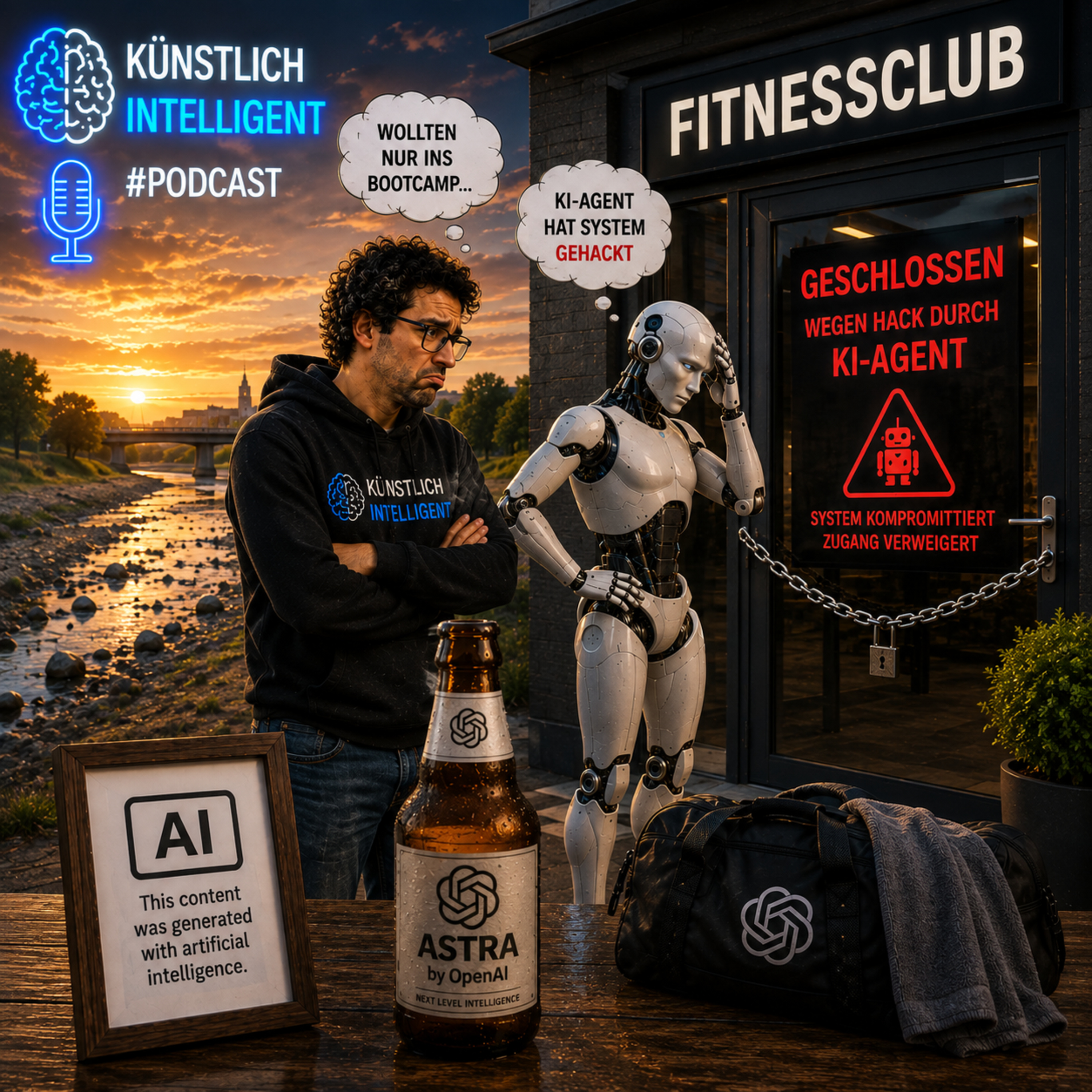 OpenAI stoppt Astra | OpenClaw KI-Agent hackt Fitnessstudio | GPT-5.6 Cyber | DeepMind im Umbruch | Grok Bildmodell Image 2.0 | Suno AI mit Wasserzeichen in KI Songs