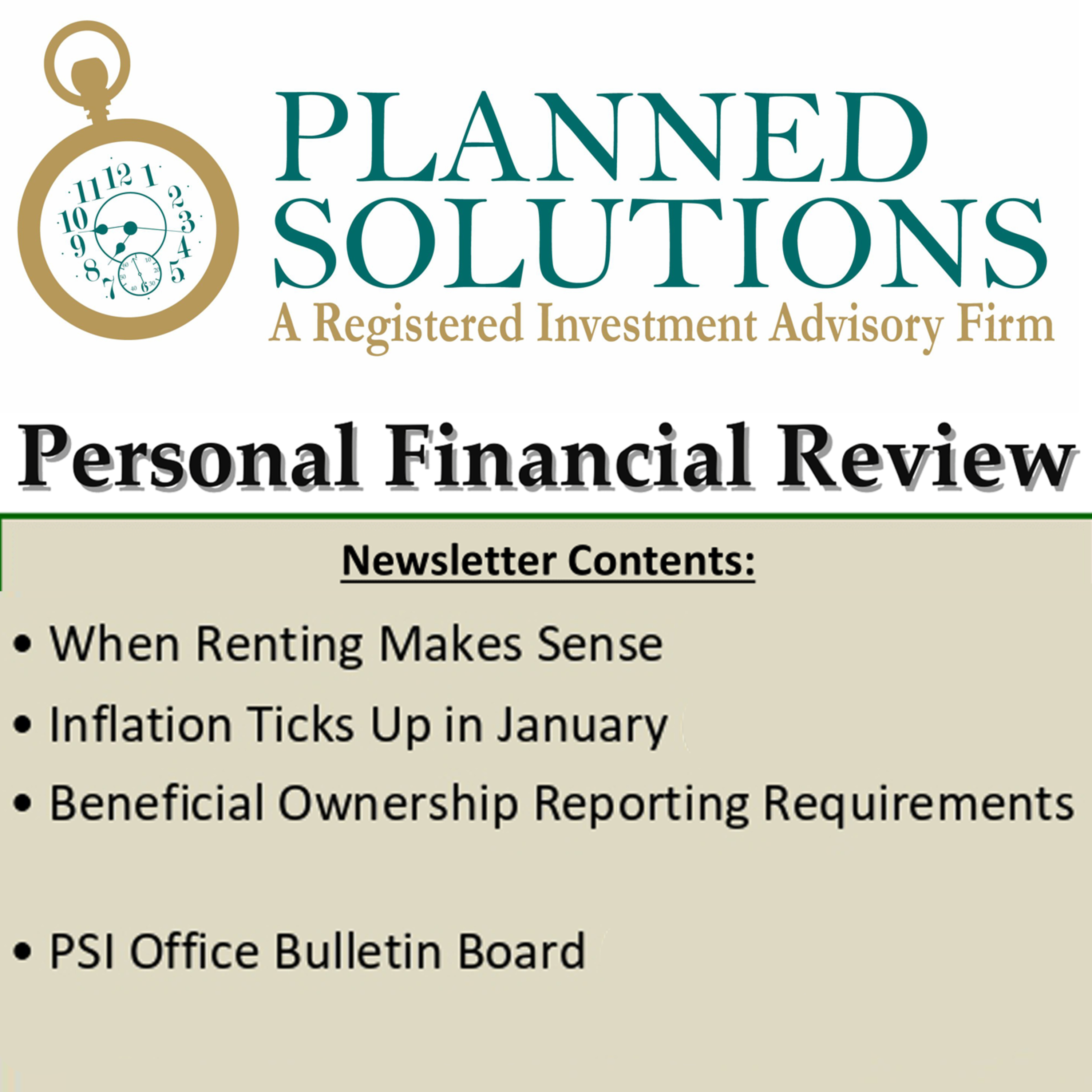 When Renting Makes Sense, Inflation Ticks Up In Jan & Beneficial Ownership Reporting Requirements episode artwork