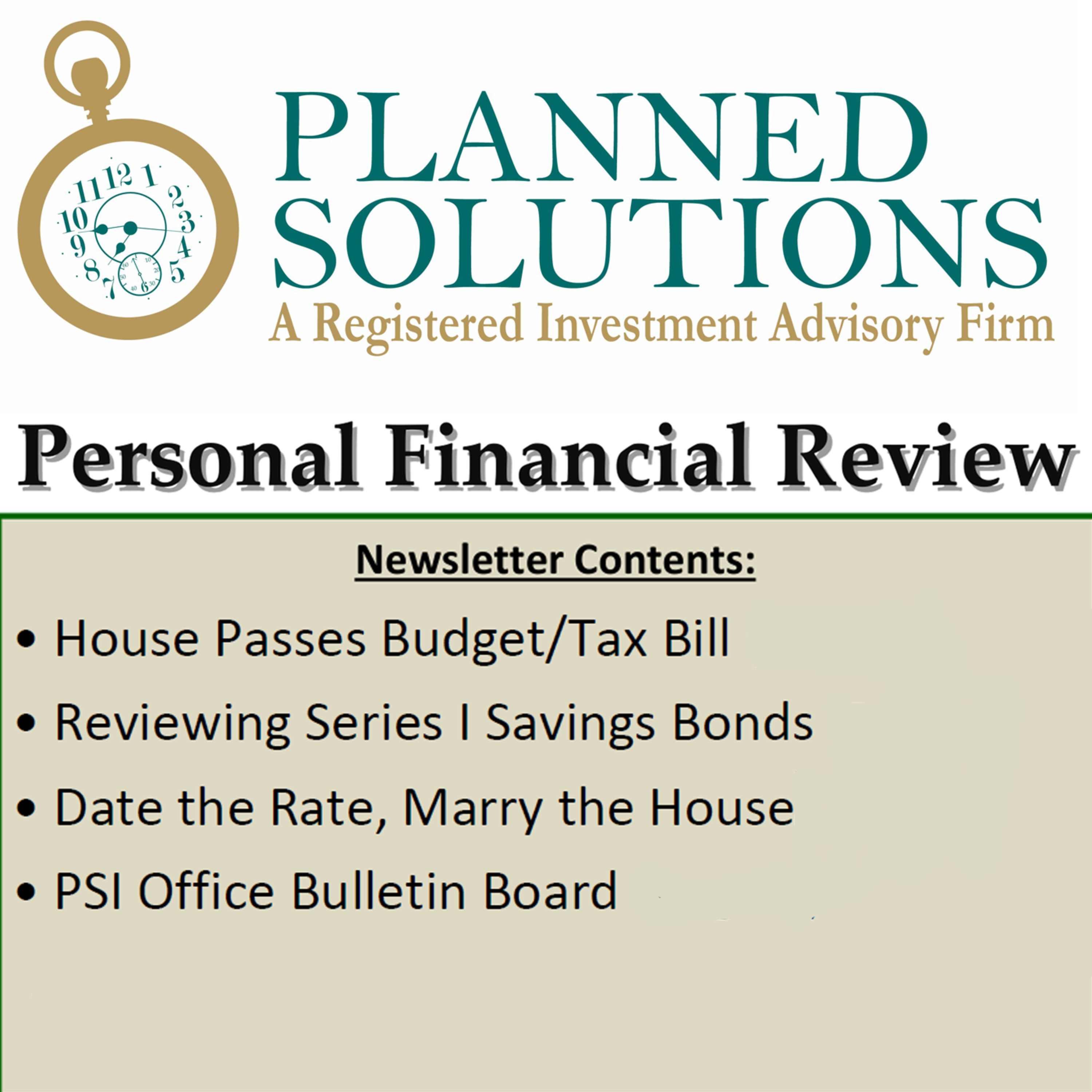 House Passes Budget-Tax Bill, Reviewing Series I Savings Bonds & Date the Rate, Marry the House episode artwork