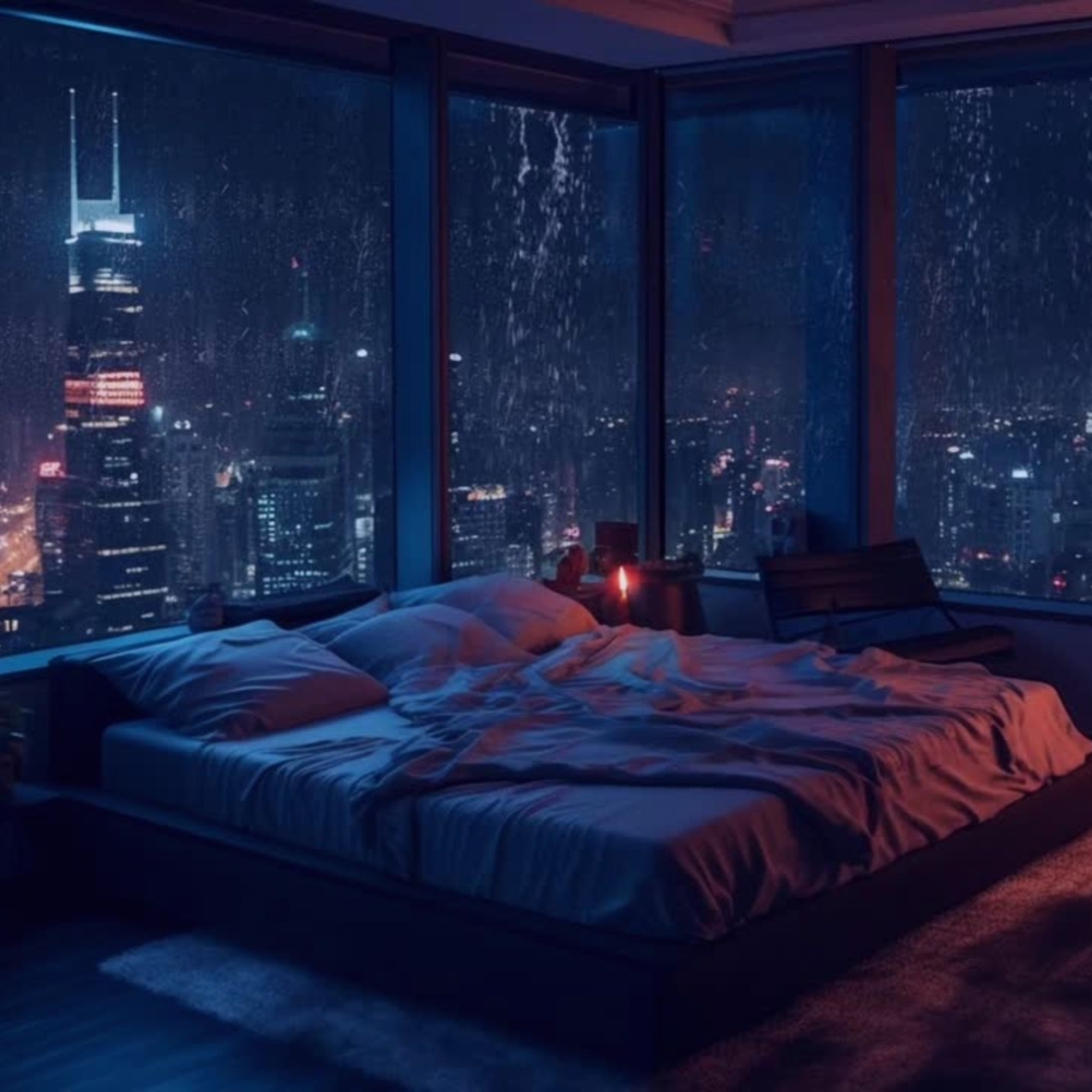 Cozy Night In: HEAVY Rainfall Outside a Cozy City Apartment episode artwork
