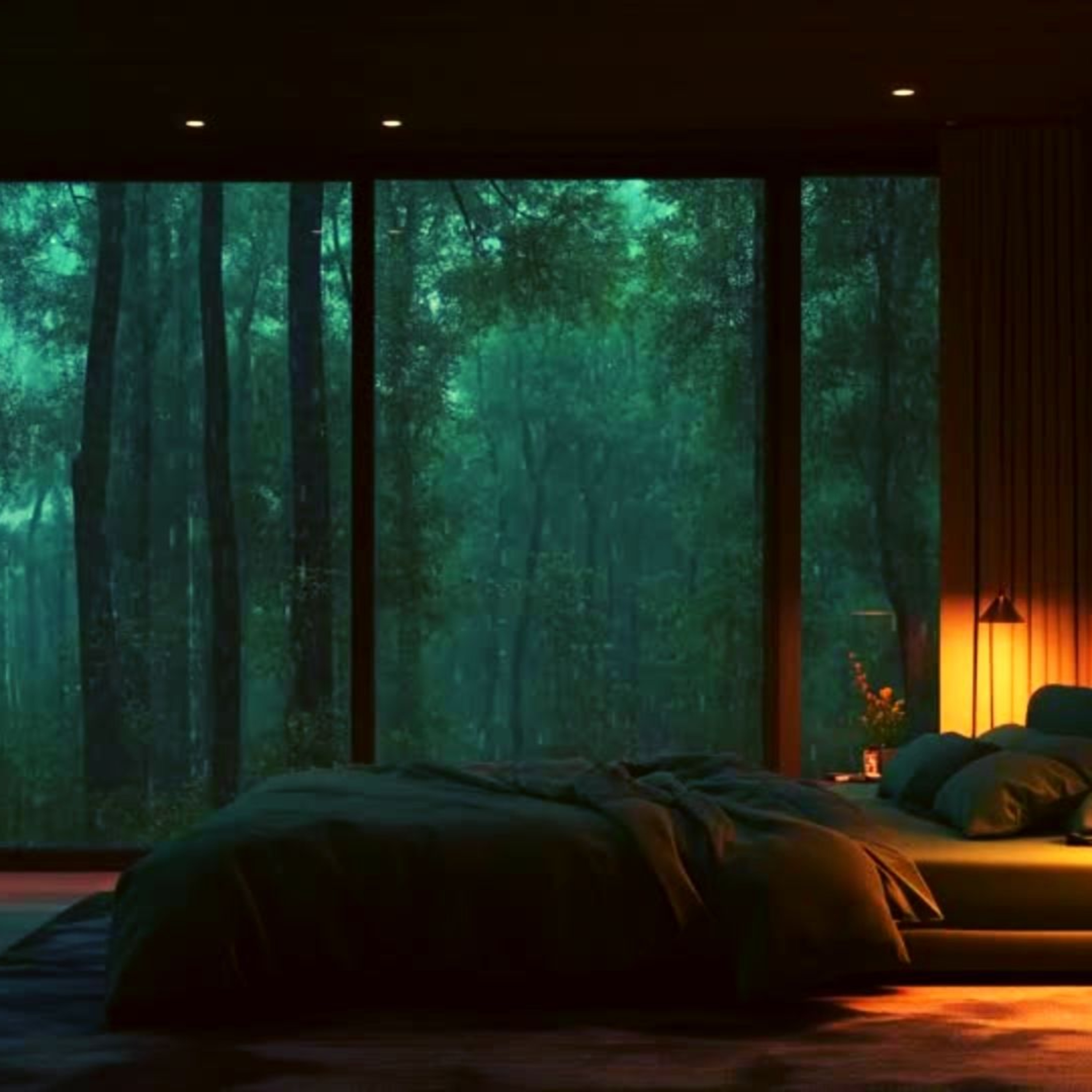Relaxing Rainy Night with Thunder Sounds for Deep Sleep ⛈️ episode artwork