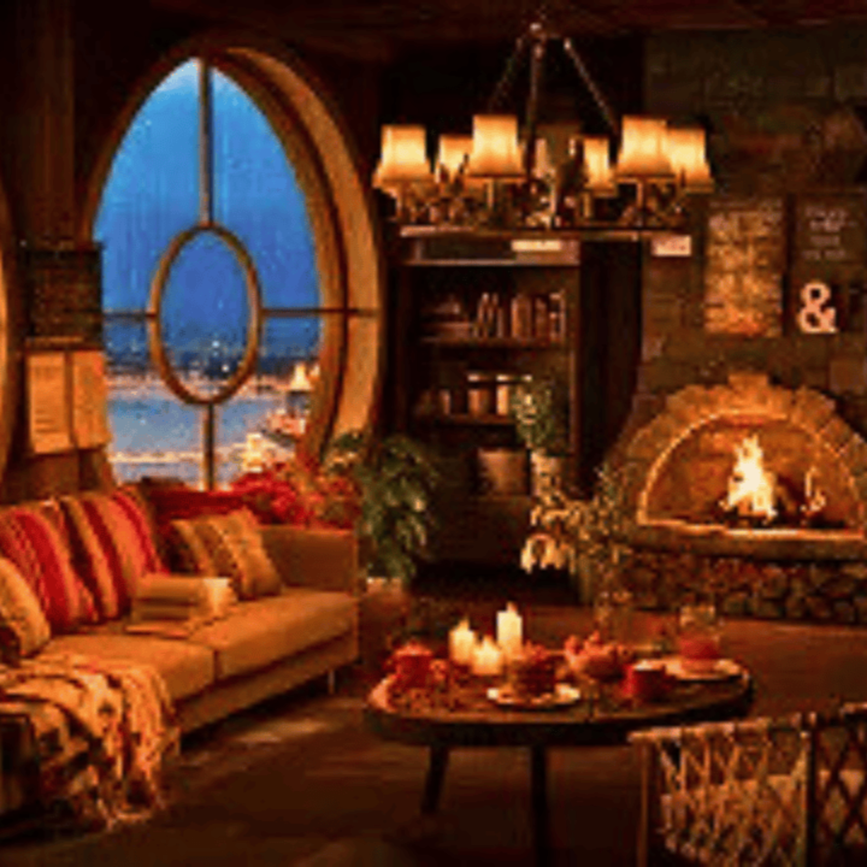 🔥 Cozy Room Ambience: 🌧 Rain & Crackling Fire for Restful Sleep episode artwork