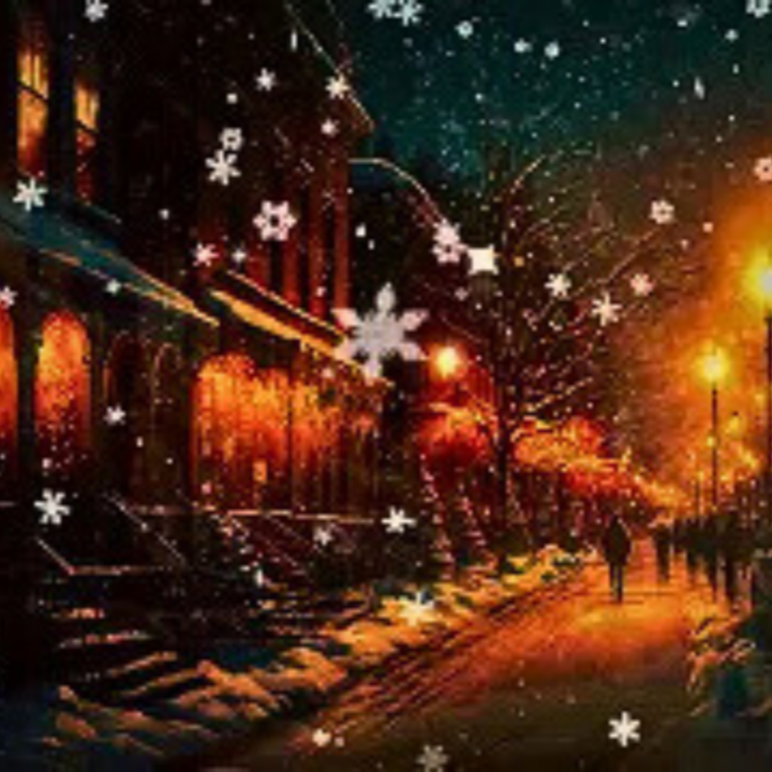 Winter Ambiance for Sleep ❄️ Cozy Village Lights & Snowfall for Sleep episode artwork