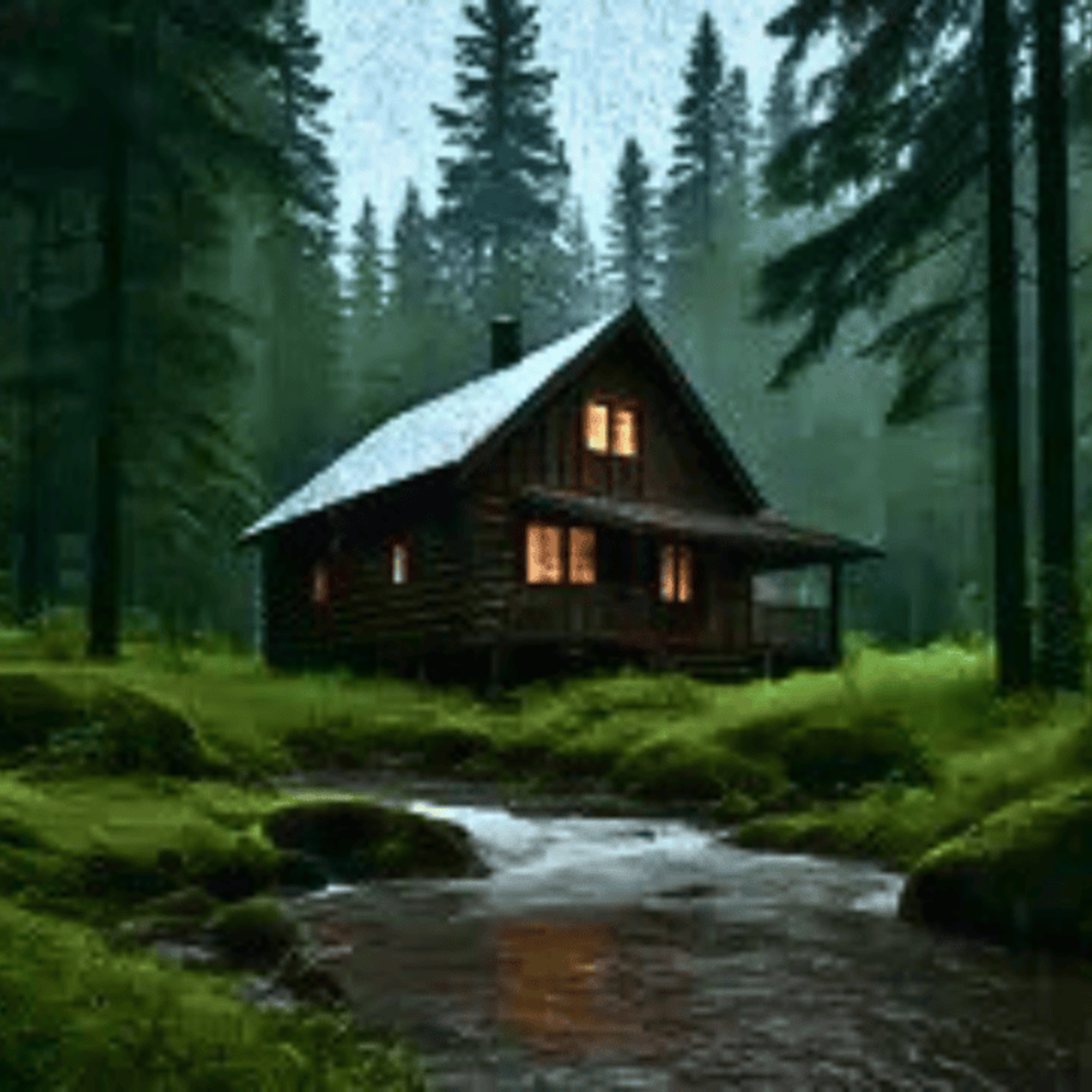 🌧 Forest Cabin in Heavy Rain | Calming Rain Sounds for Restful Sleep episode artwork