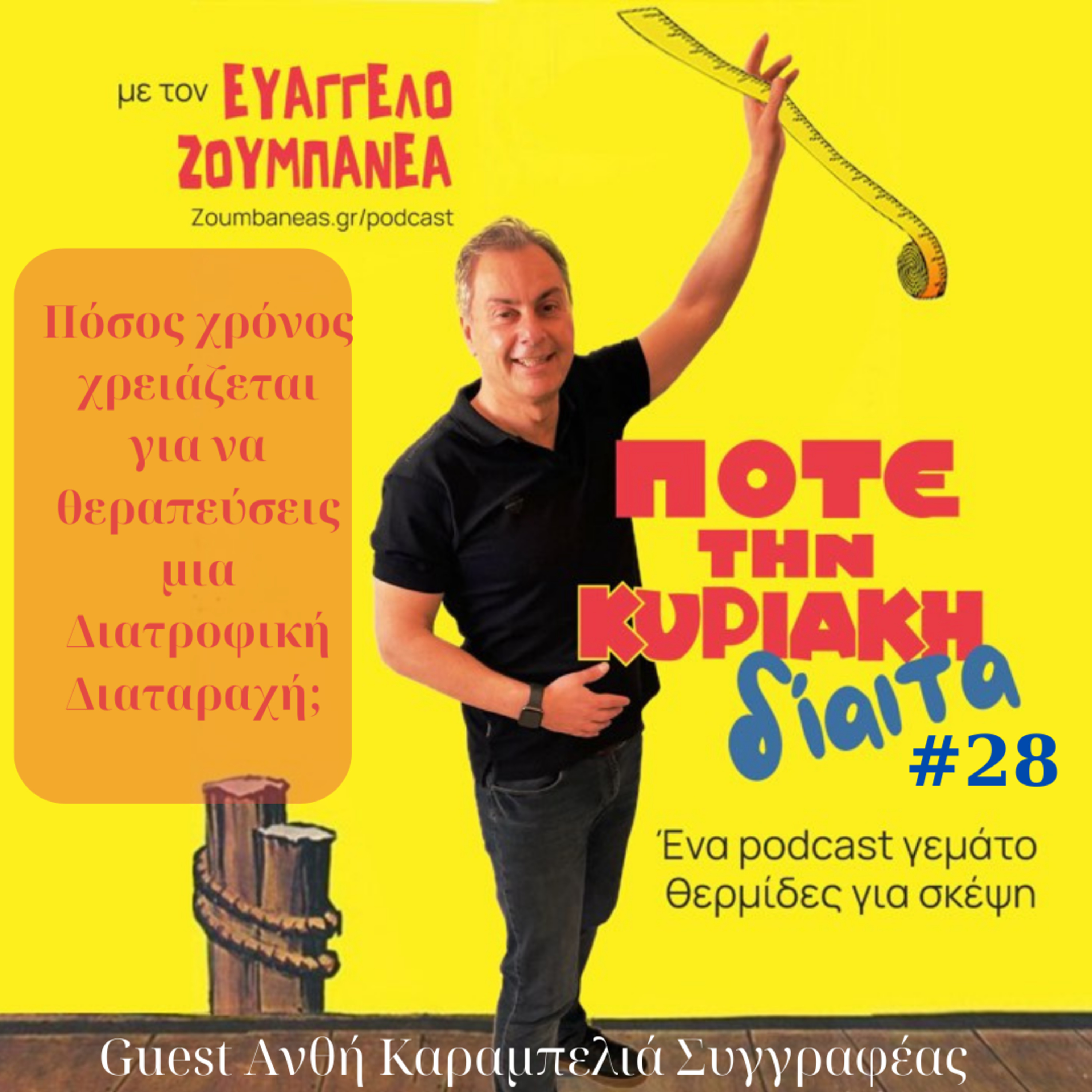 #28 Πόσος χρόνος χρειάζεται να θεραπεύσεις μια Διατροφική Διαταραχή; - Guest Ανθή Καραμπελιά Συγγραφέας episode artwork