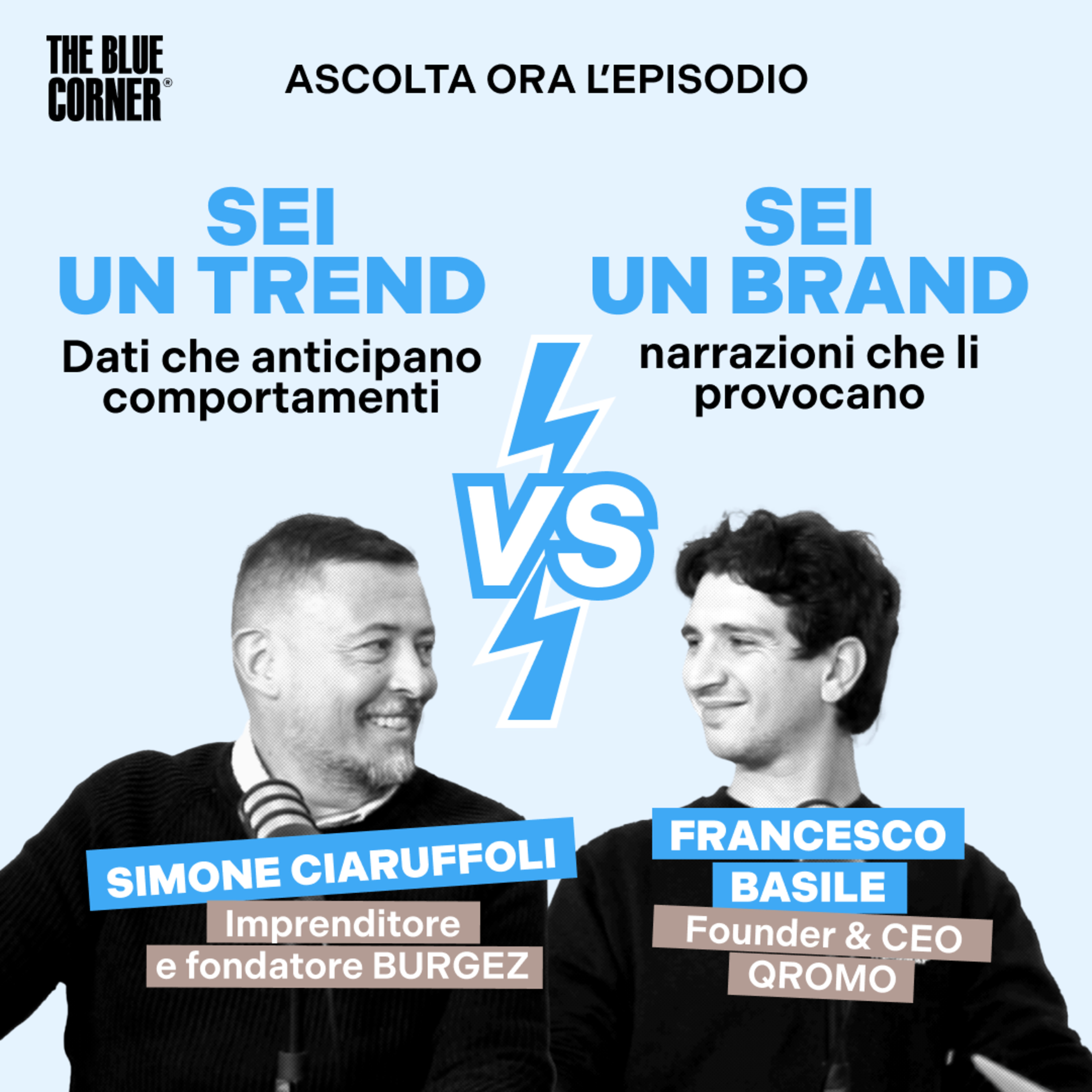 Storytelling o dati: chi vince nella ristorazione? w/Simone Ciaruffoli & Francesco Basile - The Blue Corner Media  episode artwork