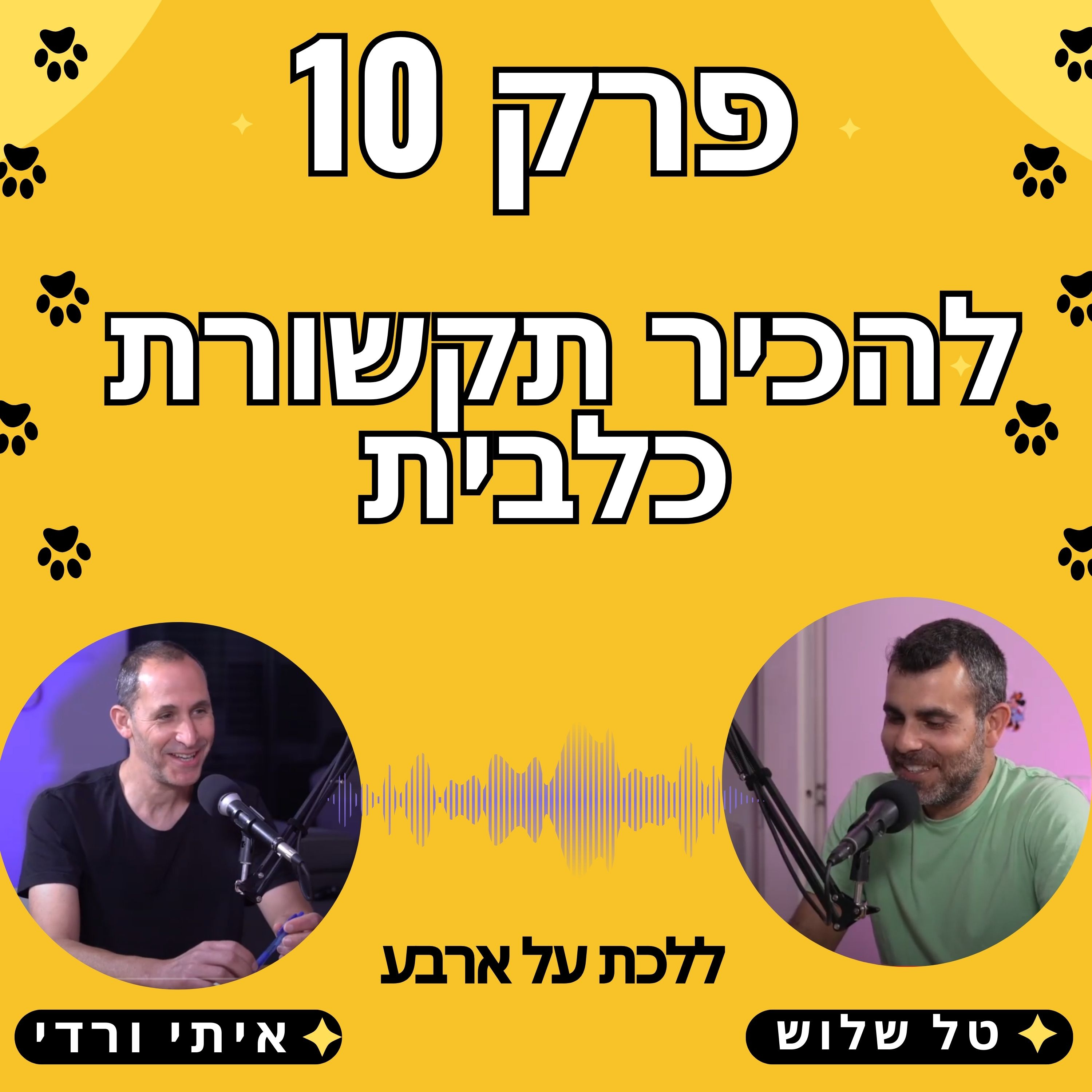 פרק 10 - מהי תקשורת כלבית נכונה? - פודקאסט ללכת על ארבע עם טל שלוש ואיתי ורדי אילוף כלבים