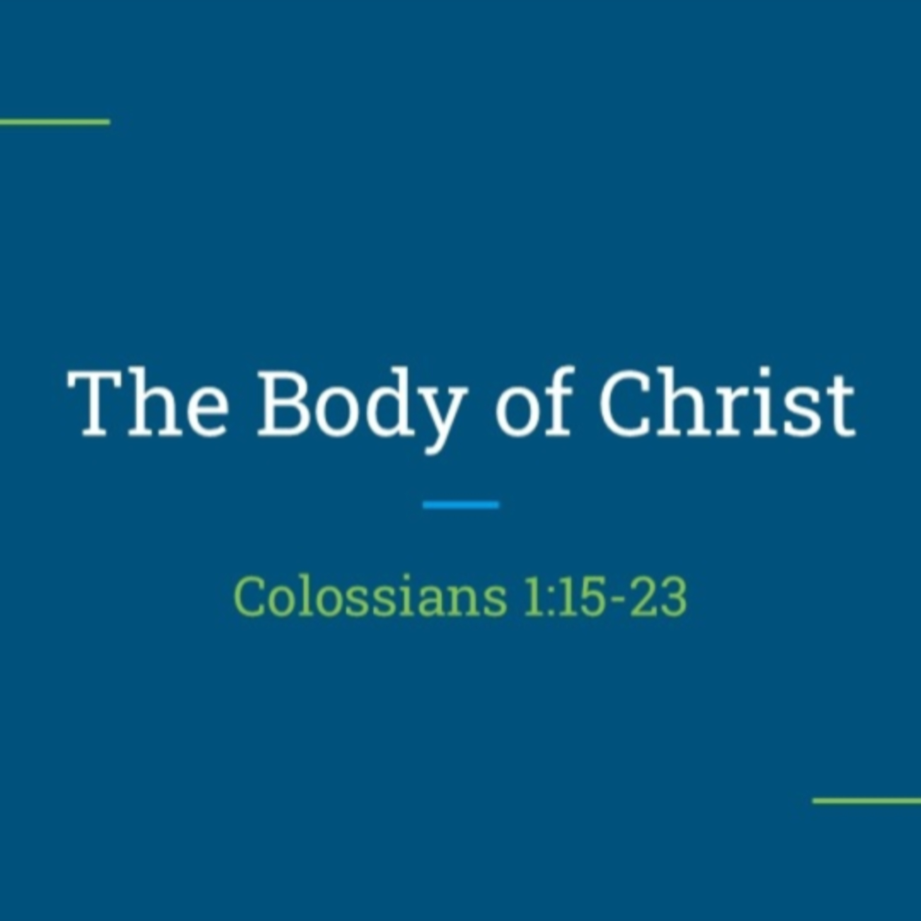 The Body Of Christ | Jan 5 2025 (Jacob Deboer) episode artwork