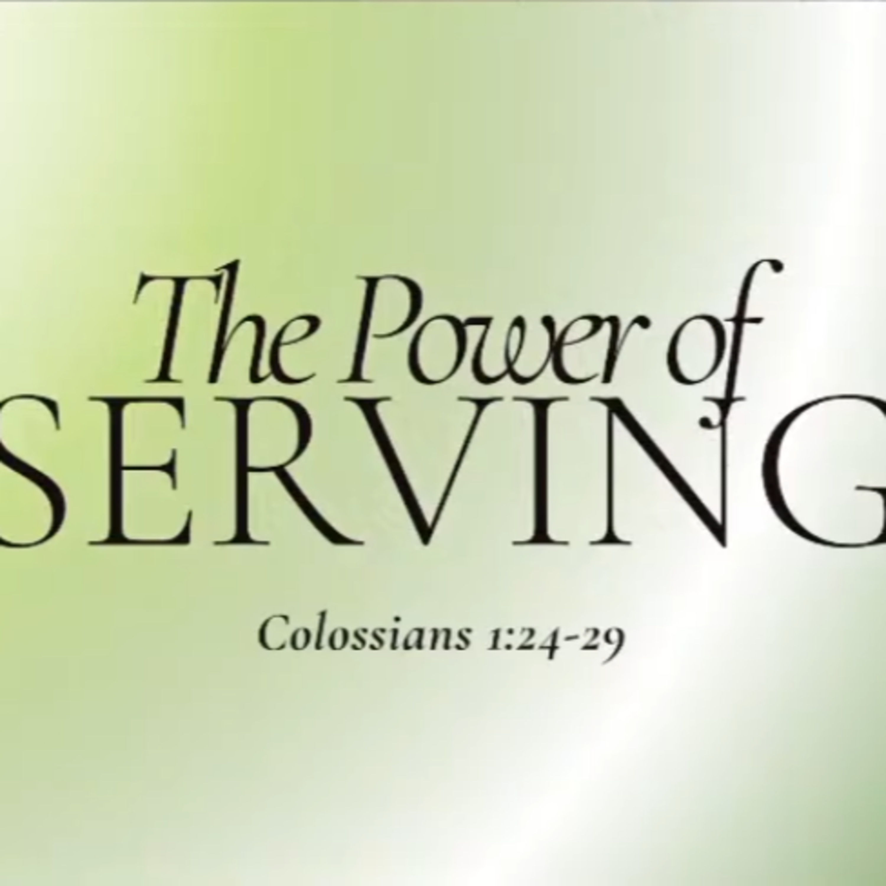 The Power of Serving | June 7 2026 episode artwork