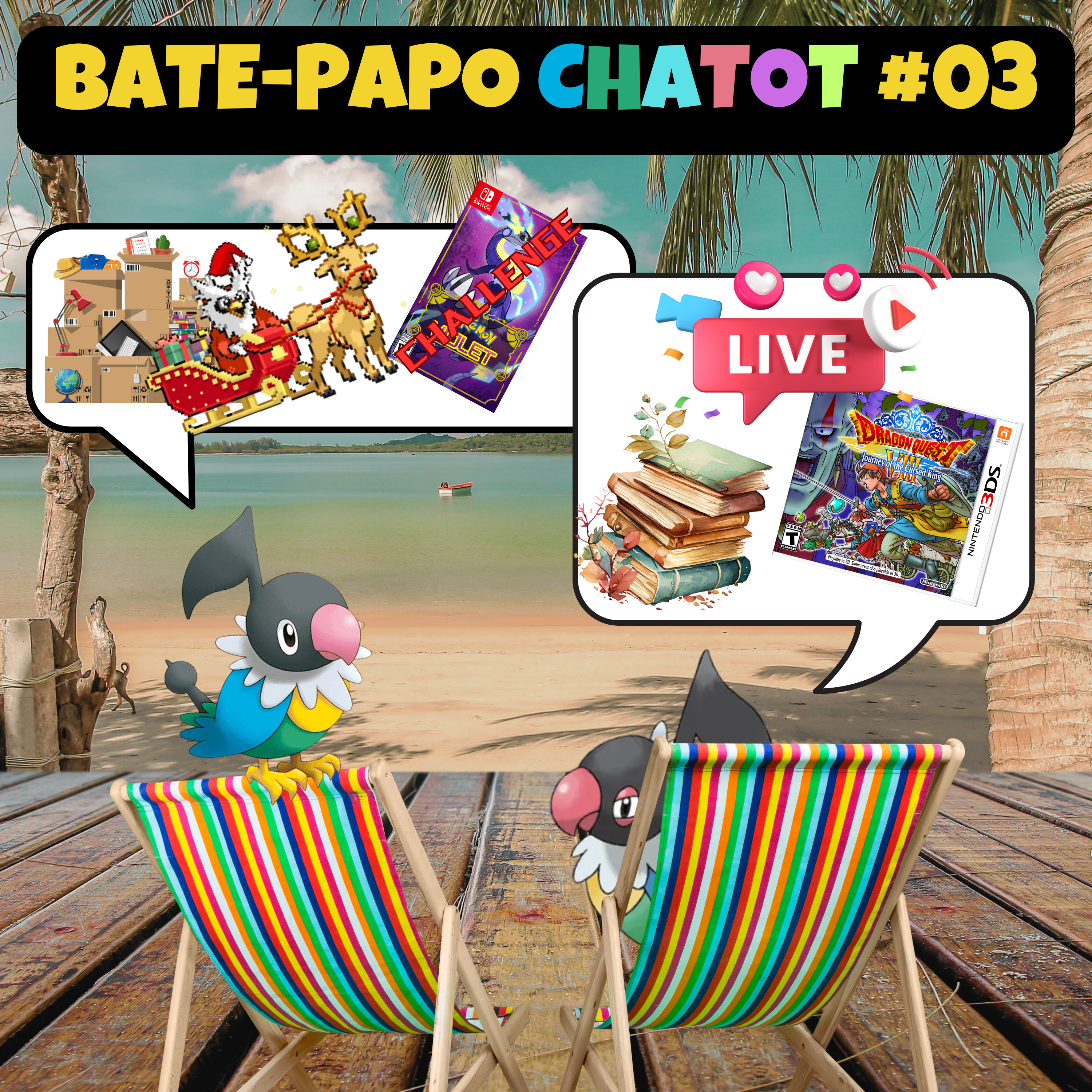 Bate-papo Chatot #03 - Mudança, Ceia de Natal, Dragon Quest, Zé é o novo Casimiro episode artwork