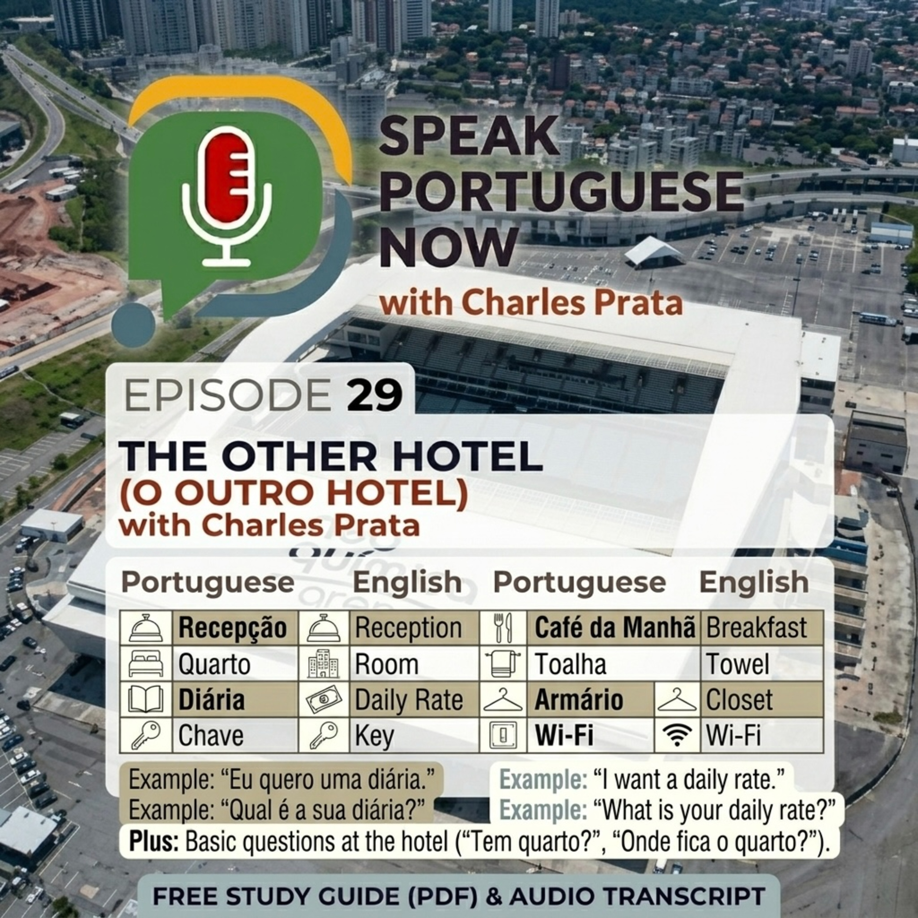 #29 Learn Brazilian Portuguese | The other hotel. O outro hotel | Portuguese for Beginners