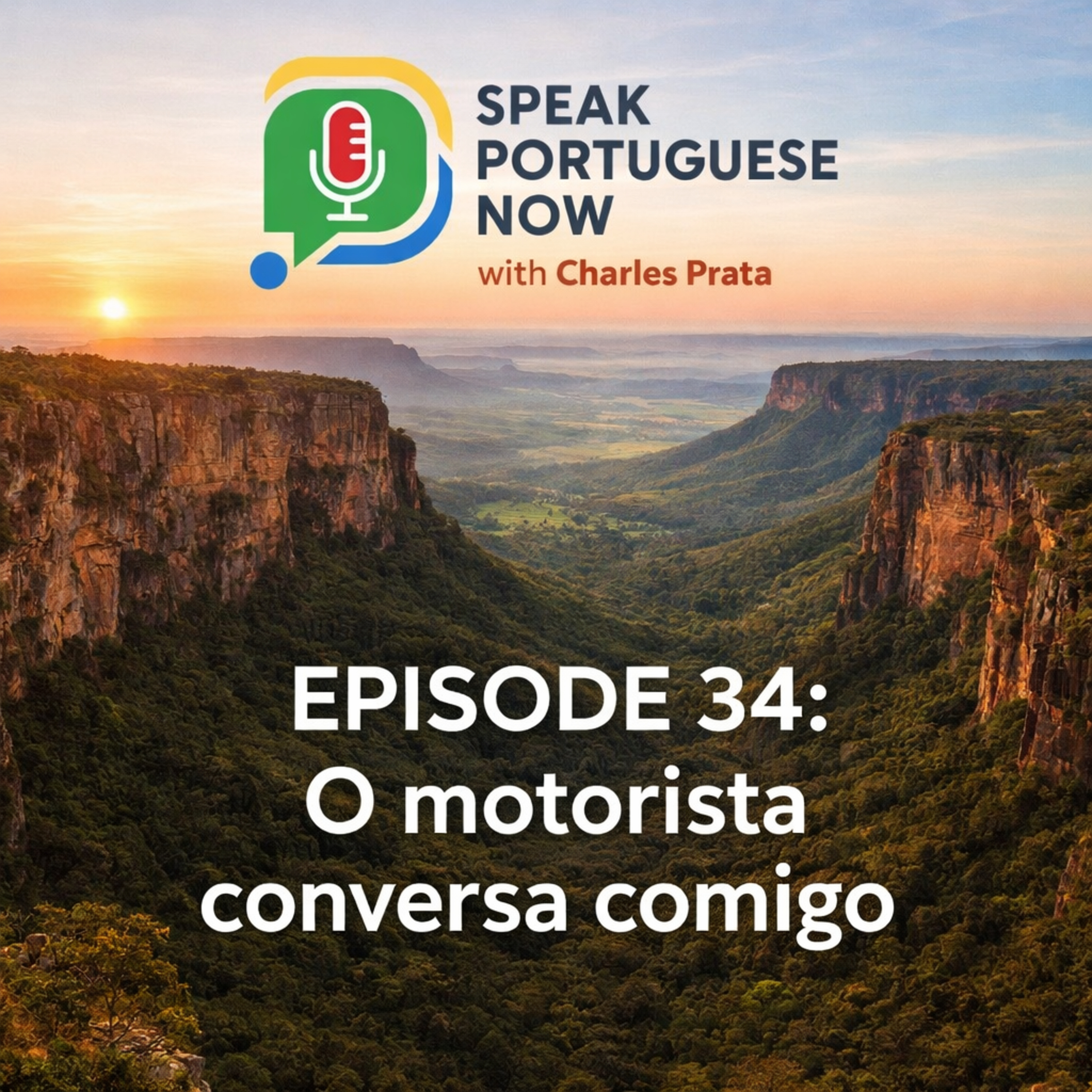 #34 Portuguese for Beginners | The driver talk to me. O motorista conversa comigo | Learn Portuguese Fast