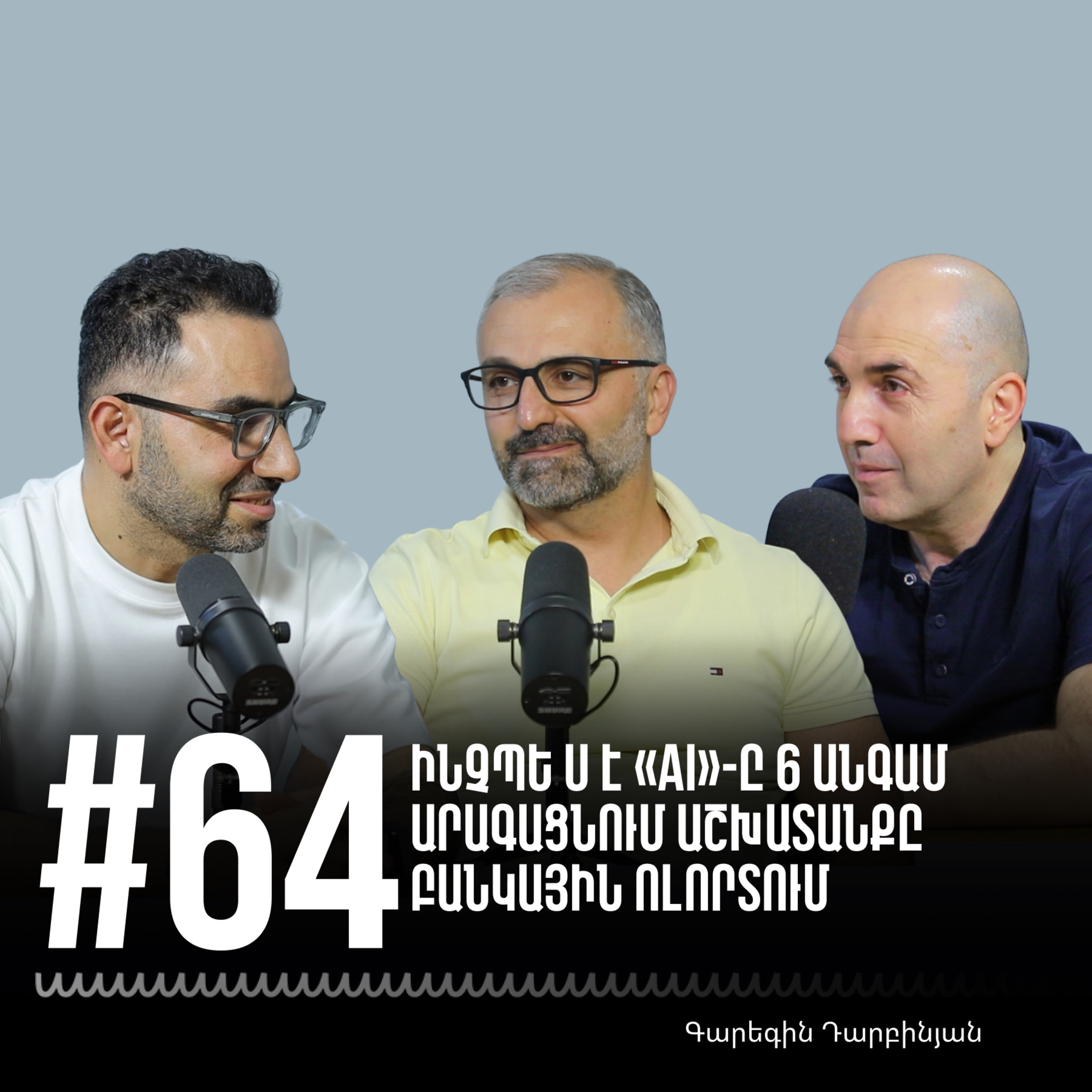 # 64 Ինչպե՞ս է «AI»-ը 6 անգամ արագացնում աշխատանքը բանկային ոլորտում | Գարեգին Դարբինյան  episode artwork