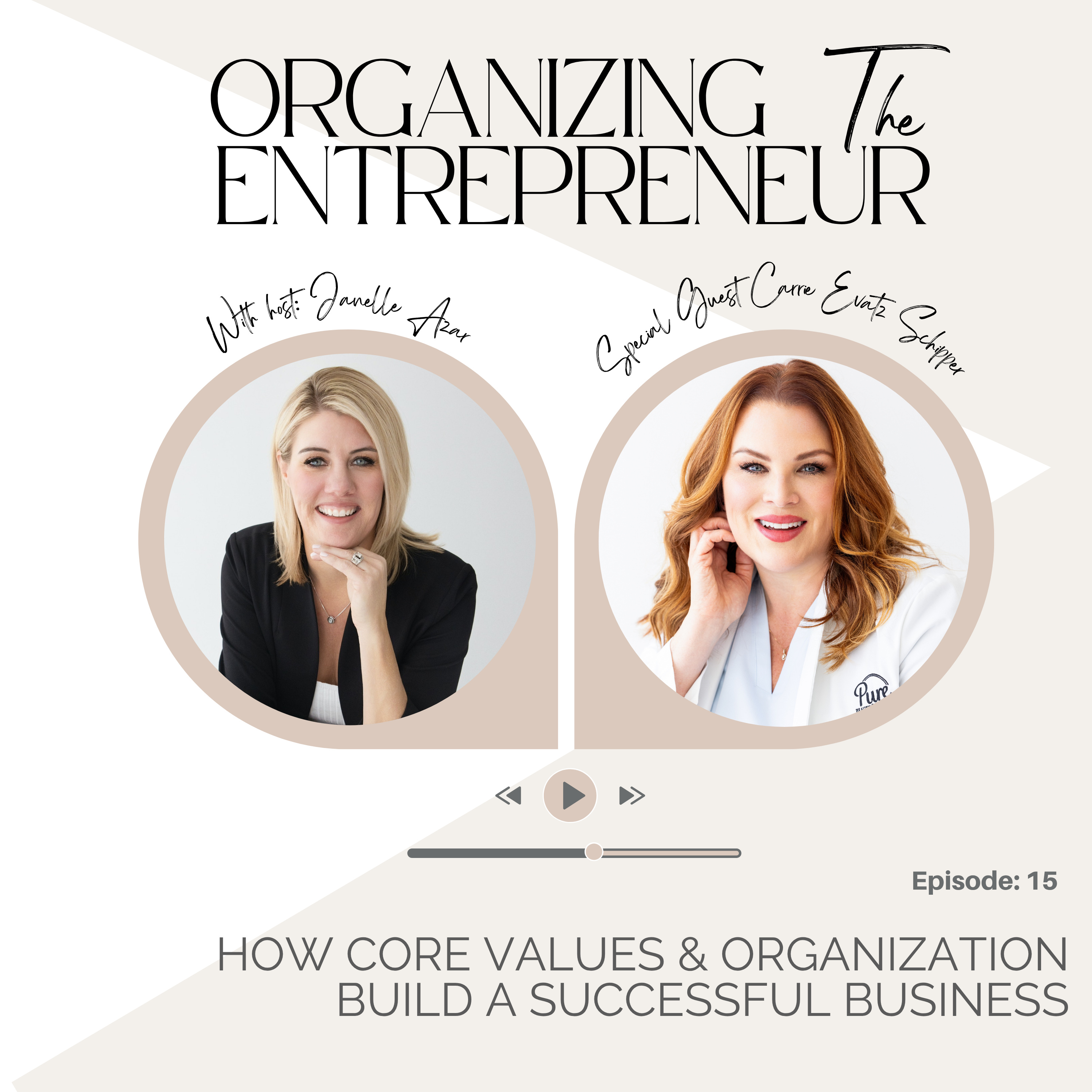 Ep. 15 | How Core Values & Organization Build A Successful Business with Luxury Med Spa Owner Carrie Evatz Schipper