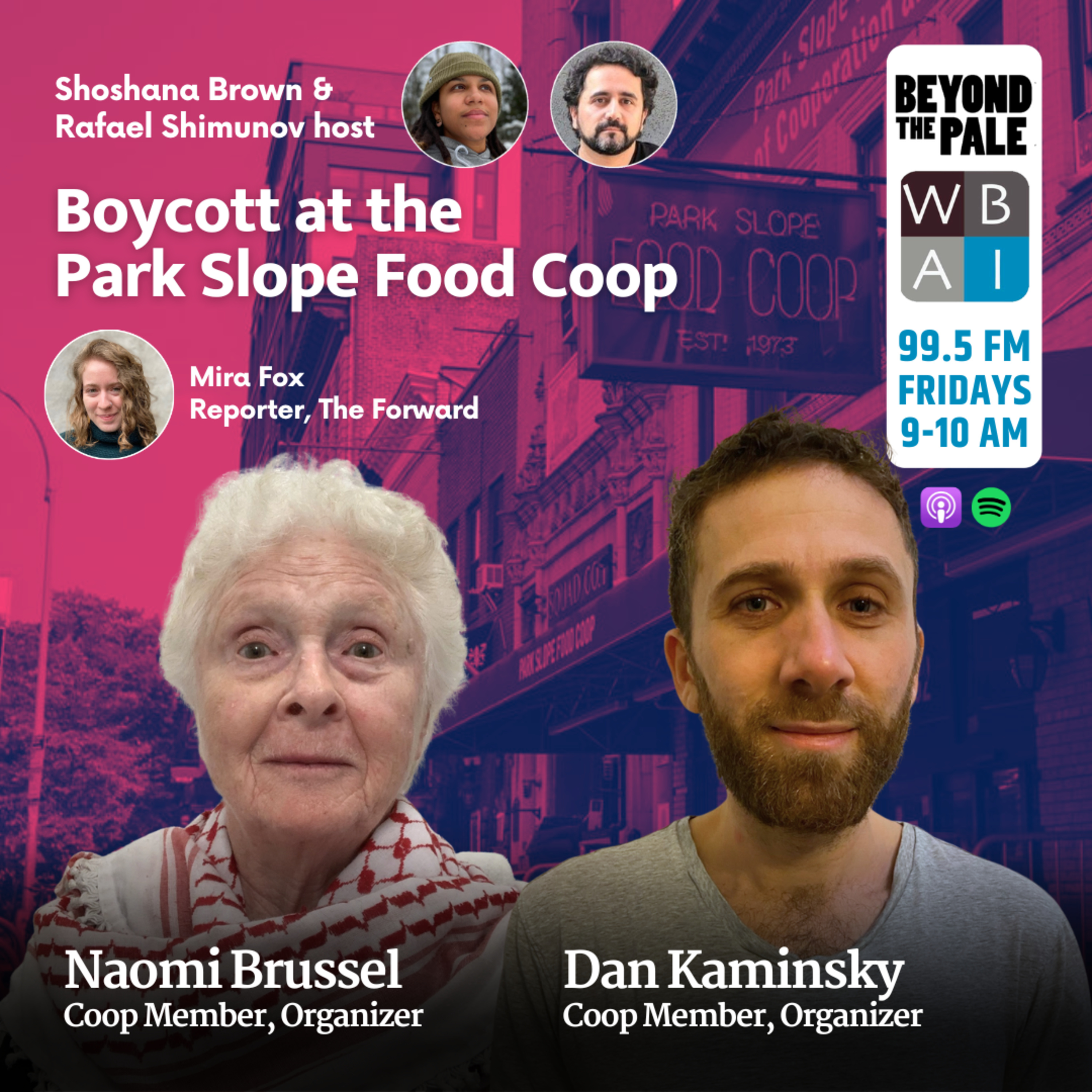 All Eyes on Park Slope Food Coop Boycott of Israeli Products w Naomi Brussel, Dan Kaminsky and reporter Mira Fox episode artwork