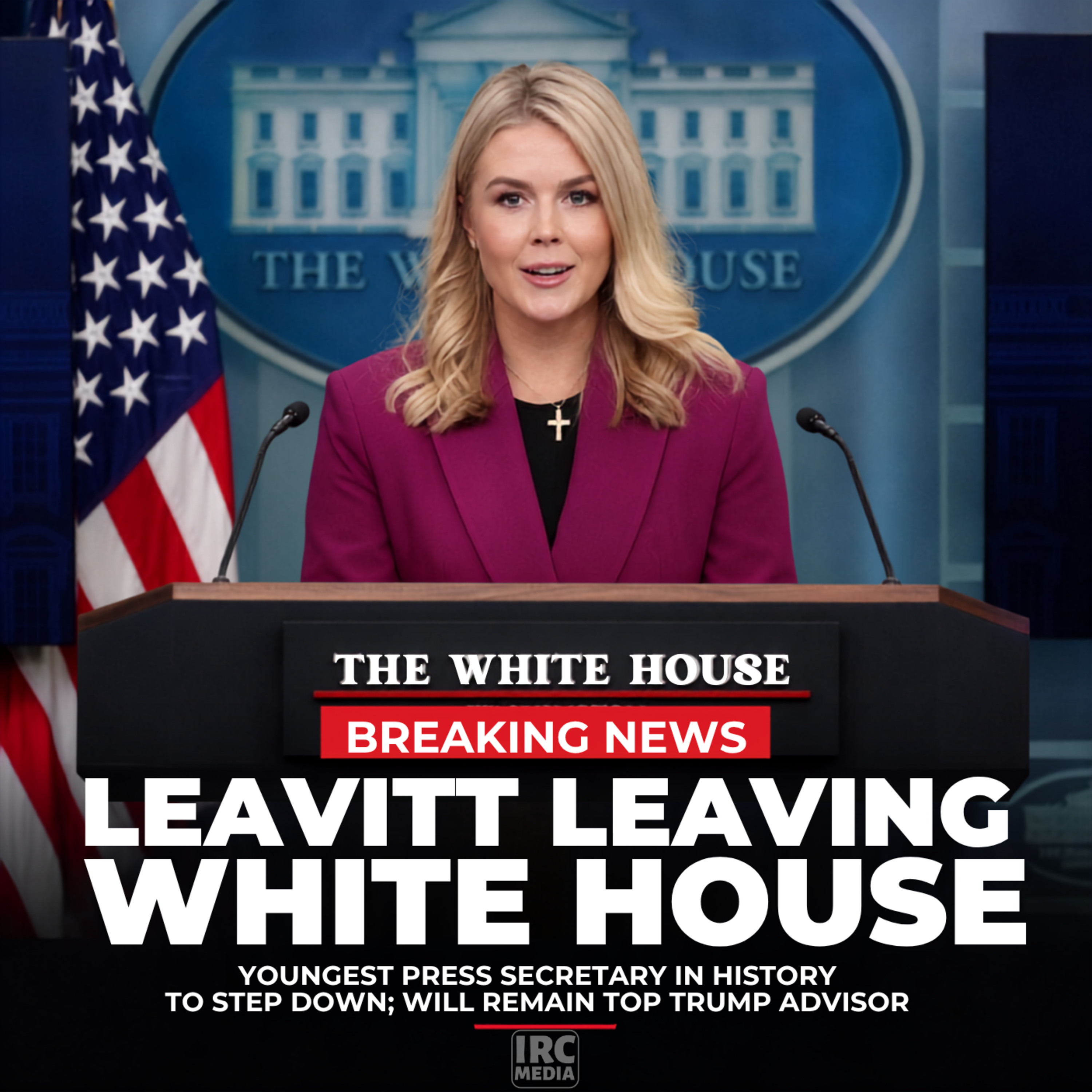 BREAKING: Karoline Leavitt to Leave White House Press Secretary Role episode artwork