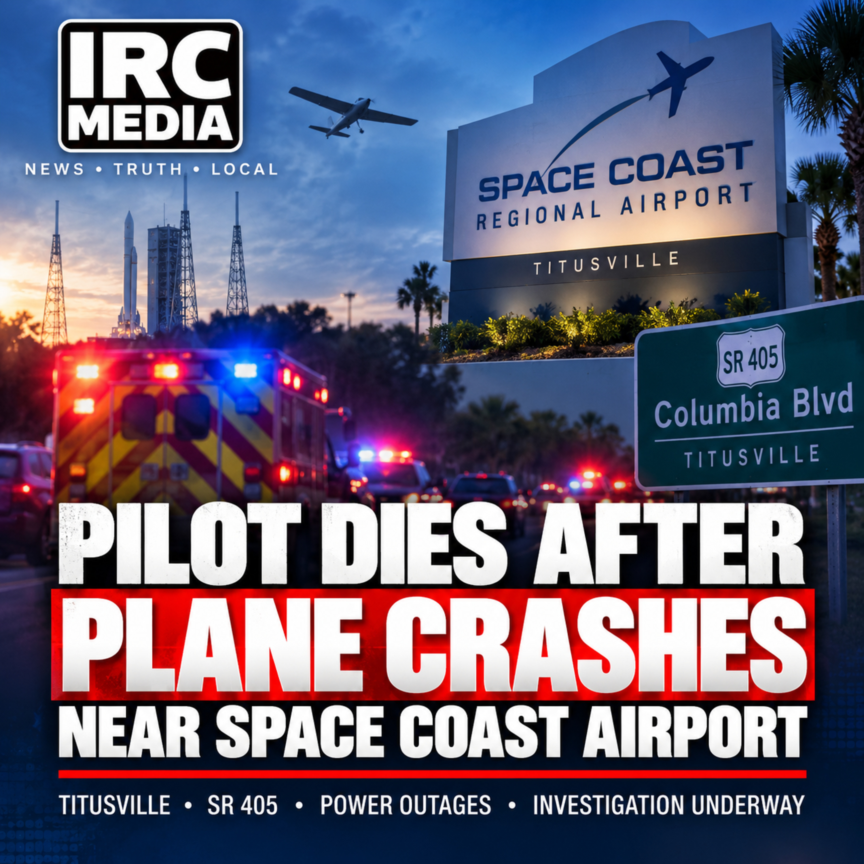 NTSB Arrives at Fatal Titusville Plane Crash; SR 405 Could Stay Closed Into Tuesday episode artwork