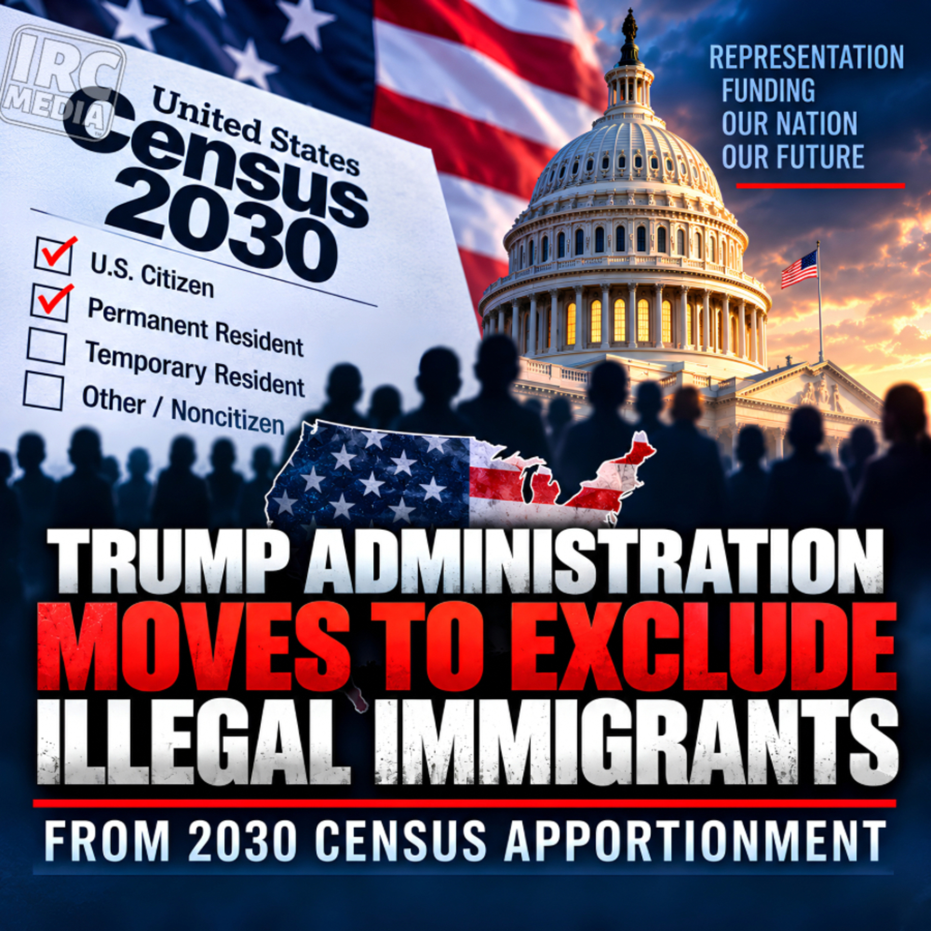 Trump Moves to Change Who Counts for Congressional Representation episode artwork