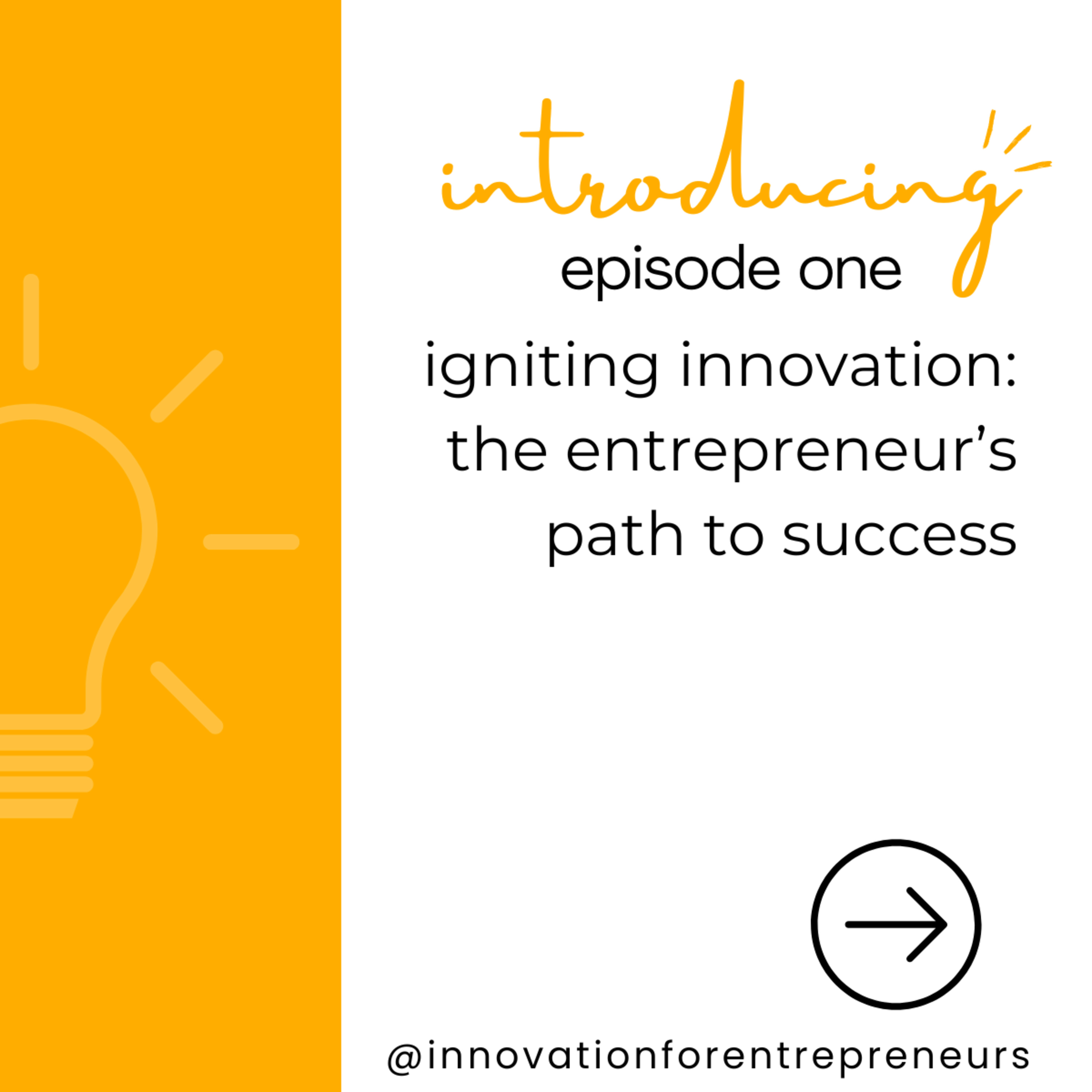 Episode One | Igniting Innovation: The Entrepreneur’s Path to Success