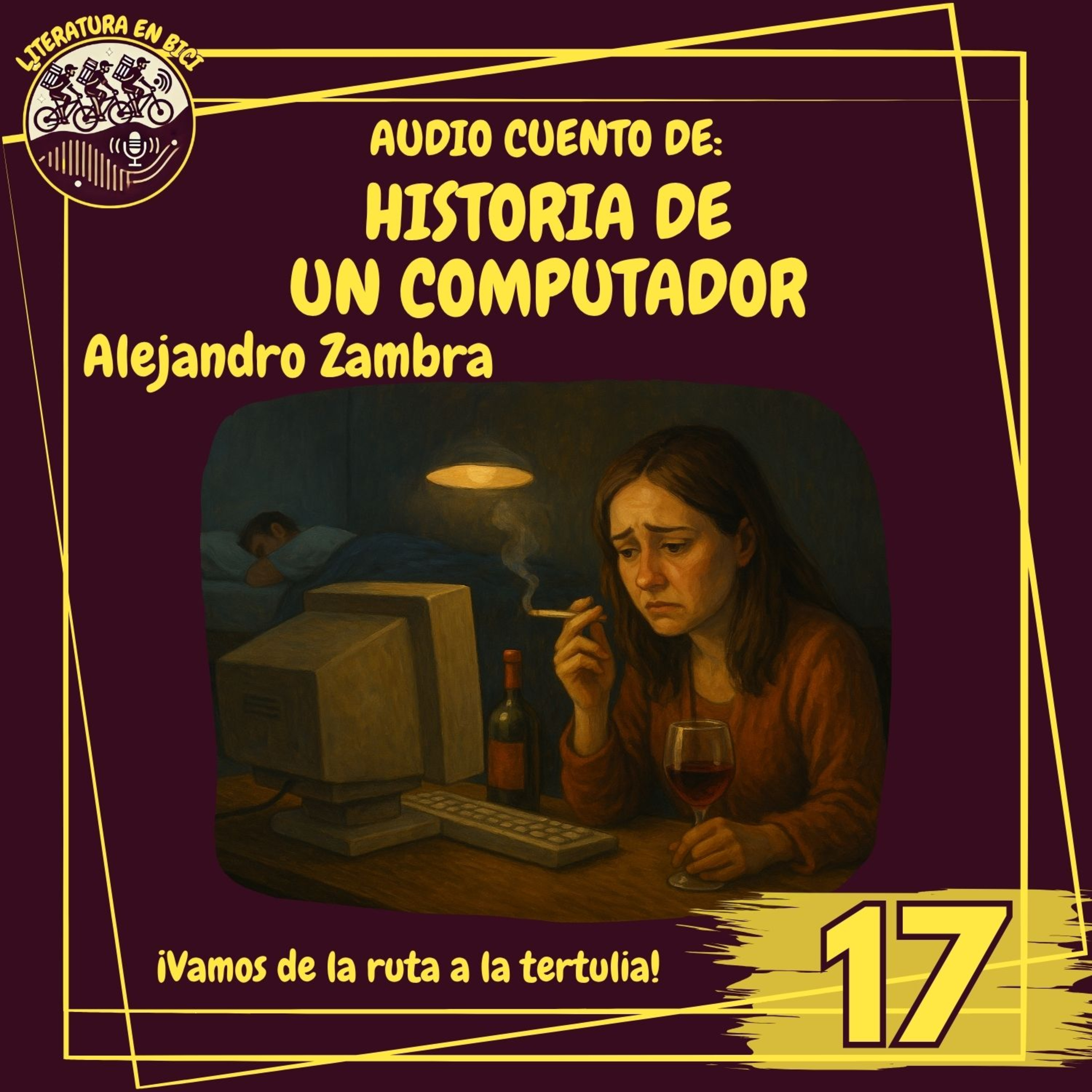 Portada de LITERATURA EN BICI