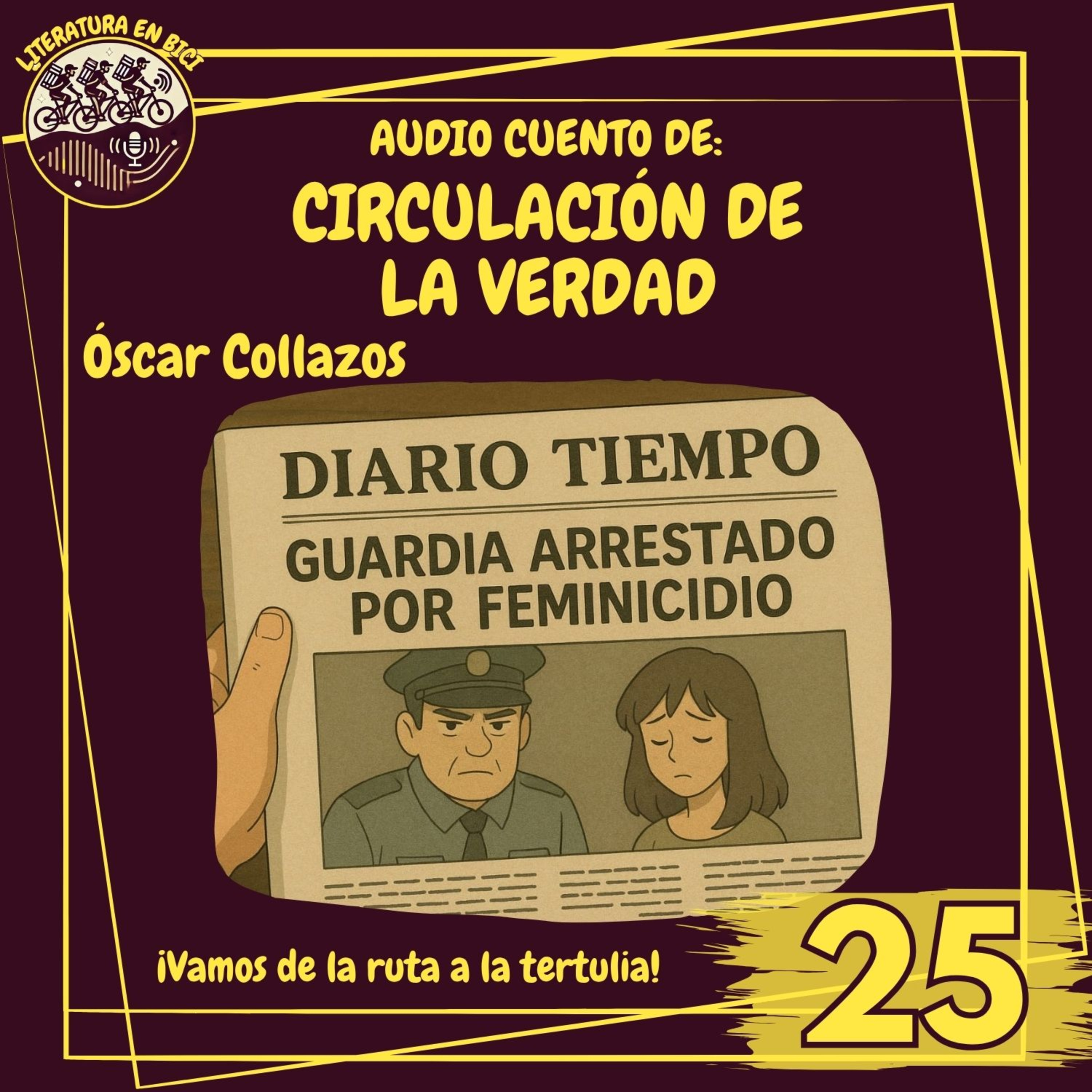 Portada de LITERATURA EN BICI