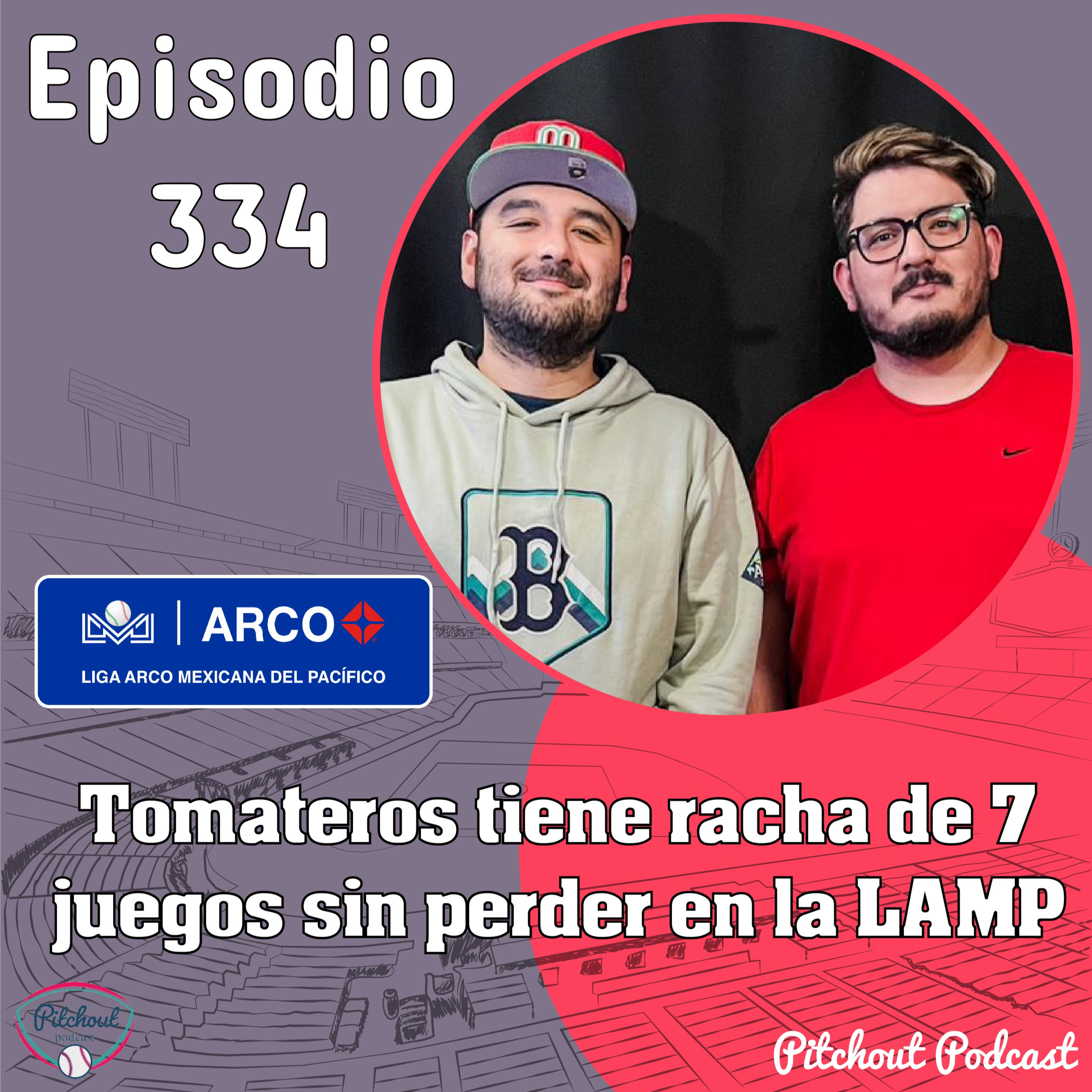 "Episodio 334: Tomateros tiene racha de 7 juegos sin perder en la LAMP"  episode artwork