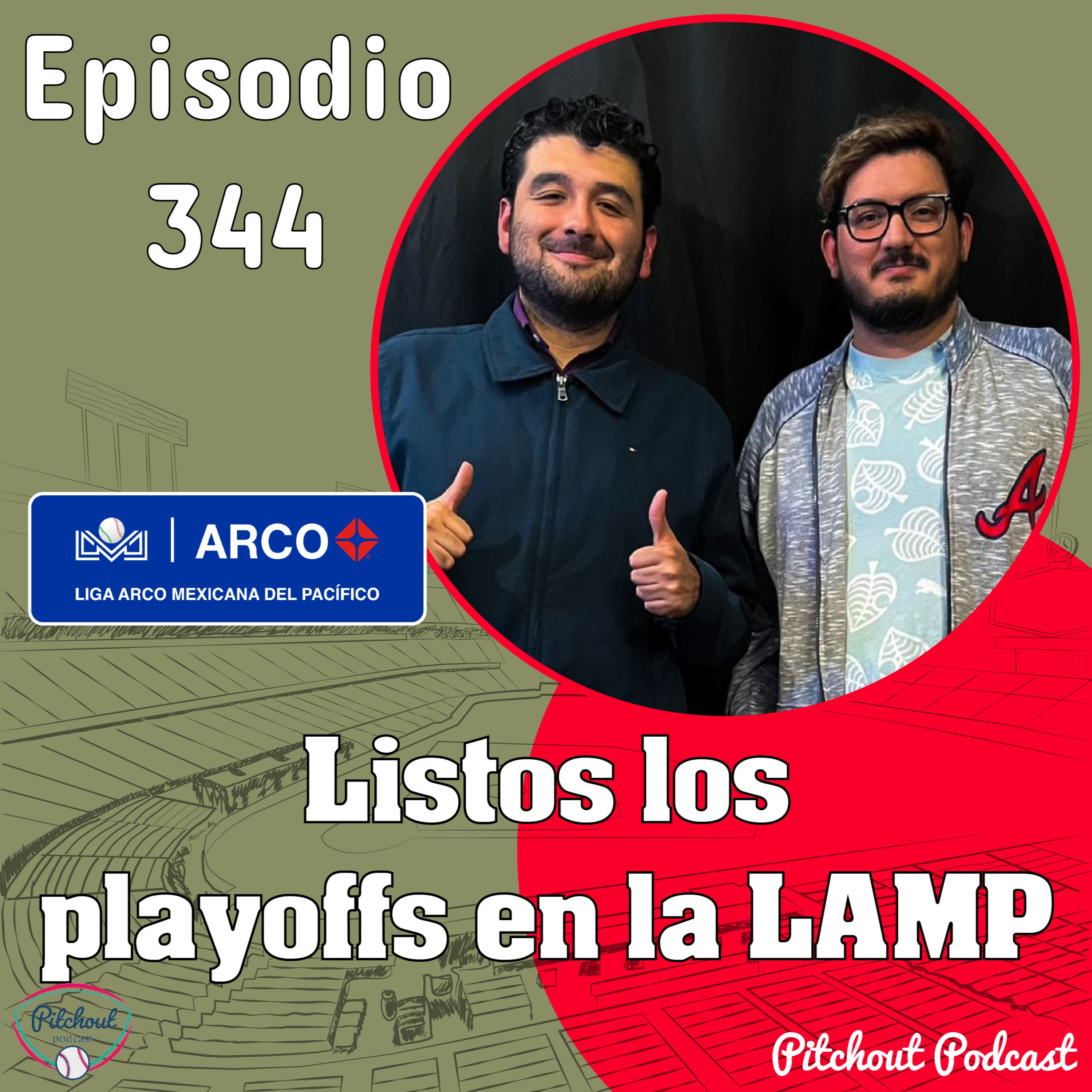 "Episodio 344: Listos los playoffs en la LAMP" episode artwork
