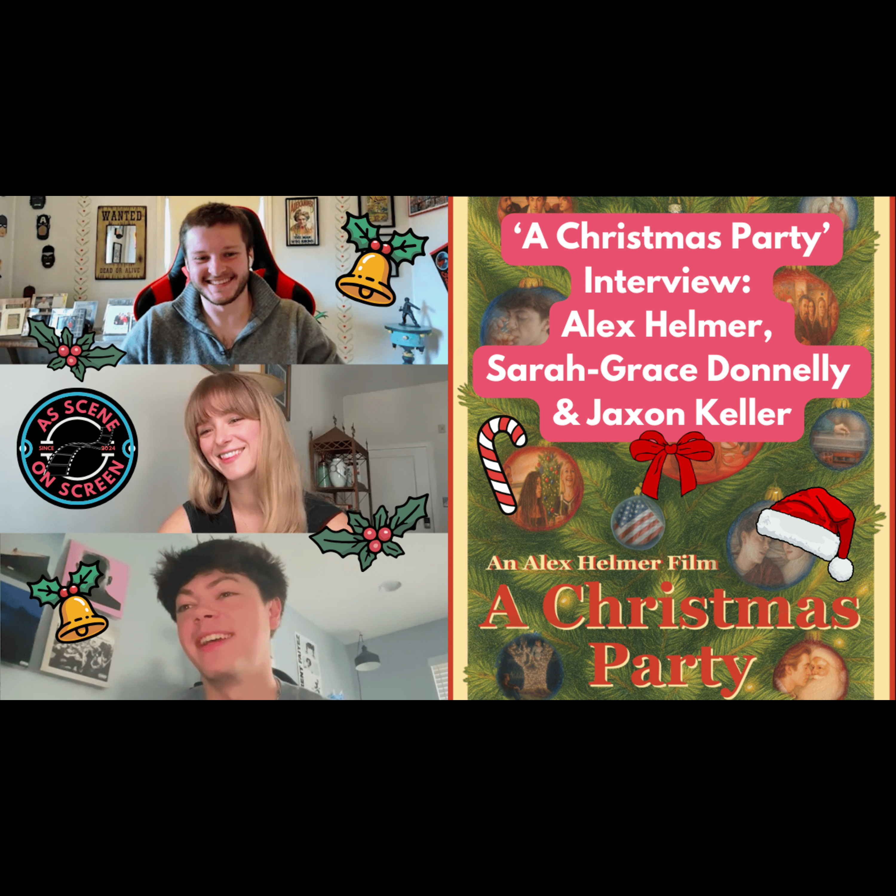As Scene On Screen - ‘A Christmas Party’ Interview: Alex Helmer, Sarah-Grace Donnelly & Jaxon Keller