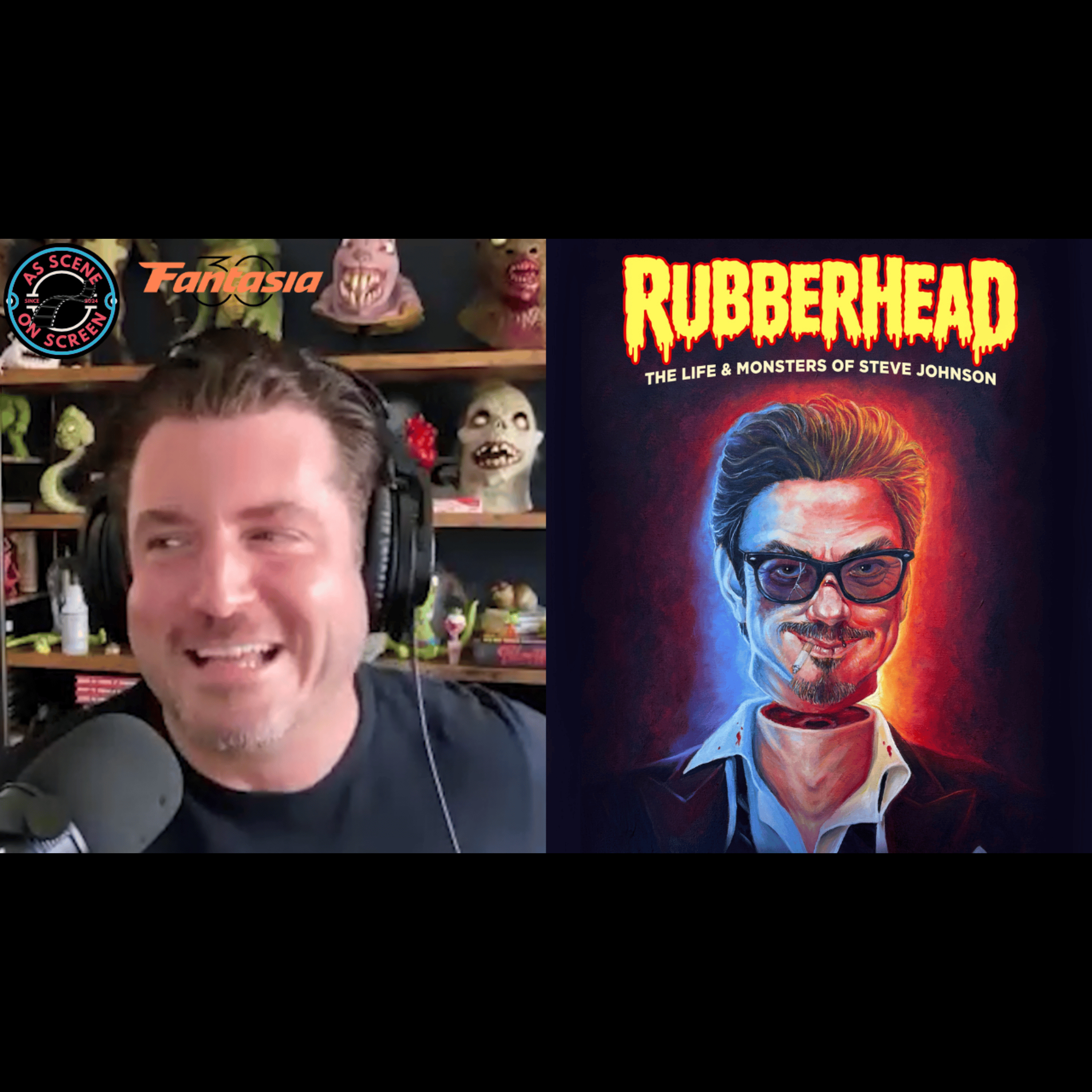Fantasia 2026 | Director Nick Taylor discusses RUBBERHEAD: THE LIFE & MONSTERS OF STEVE JOHNSON episode artwork