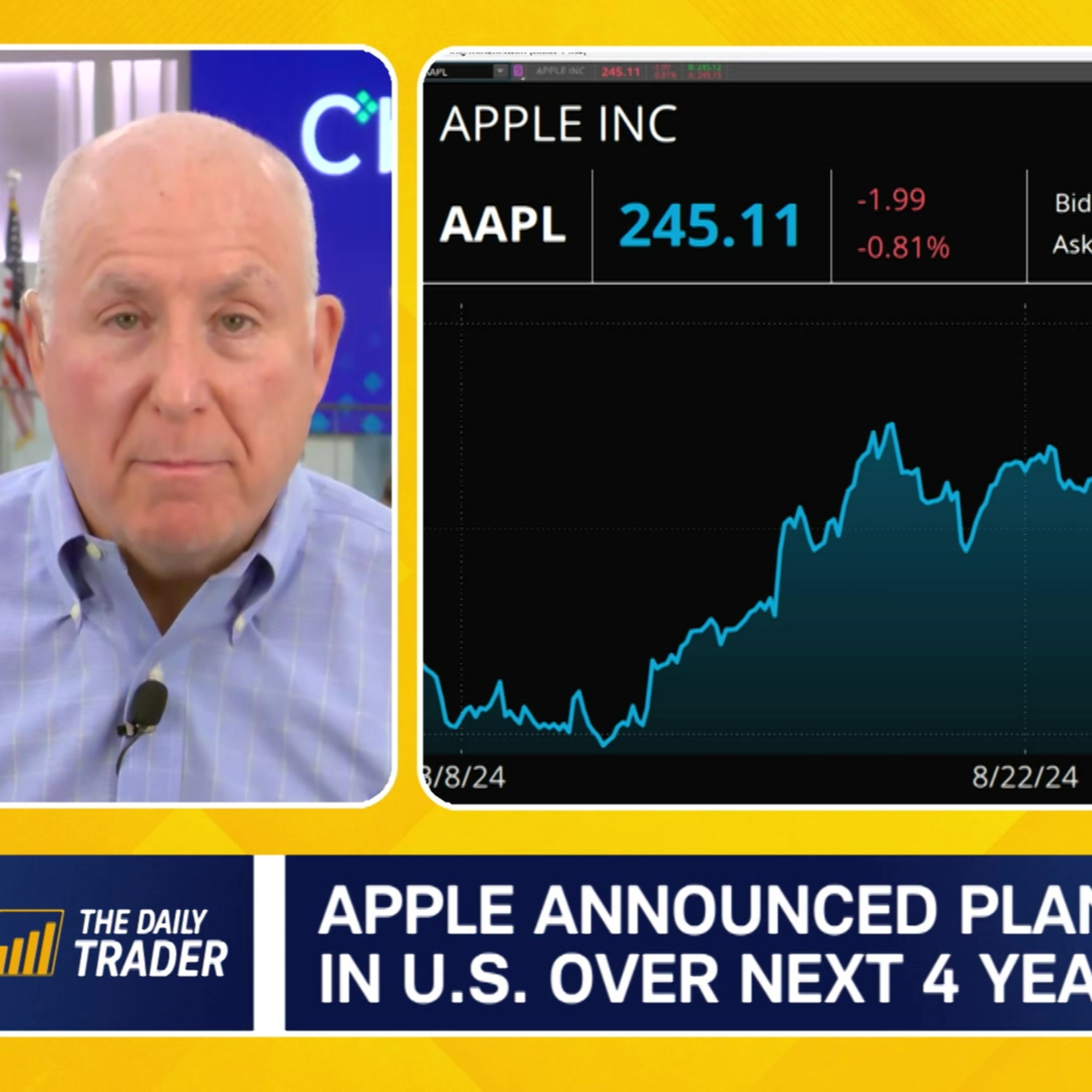 Options Trades: AAPL's U.S. Investment & PLTR's Plunge from All-Time High Episode cover