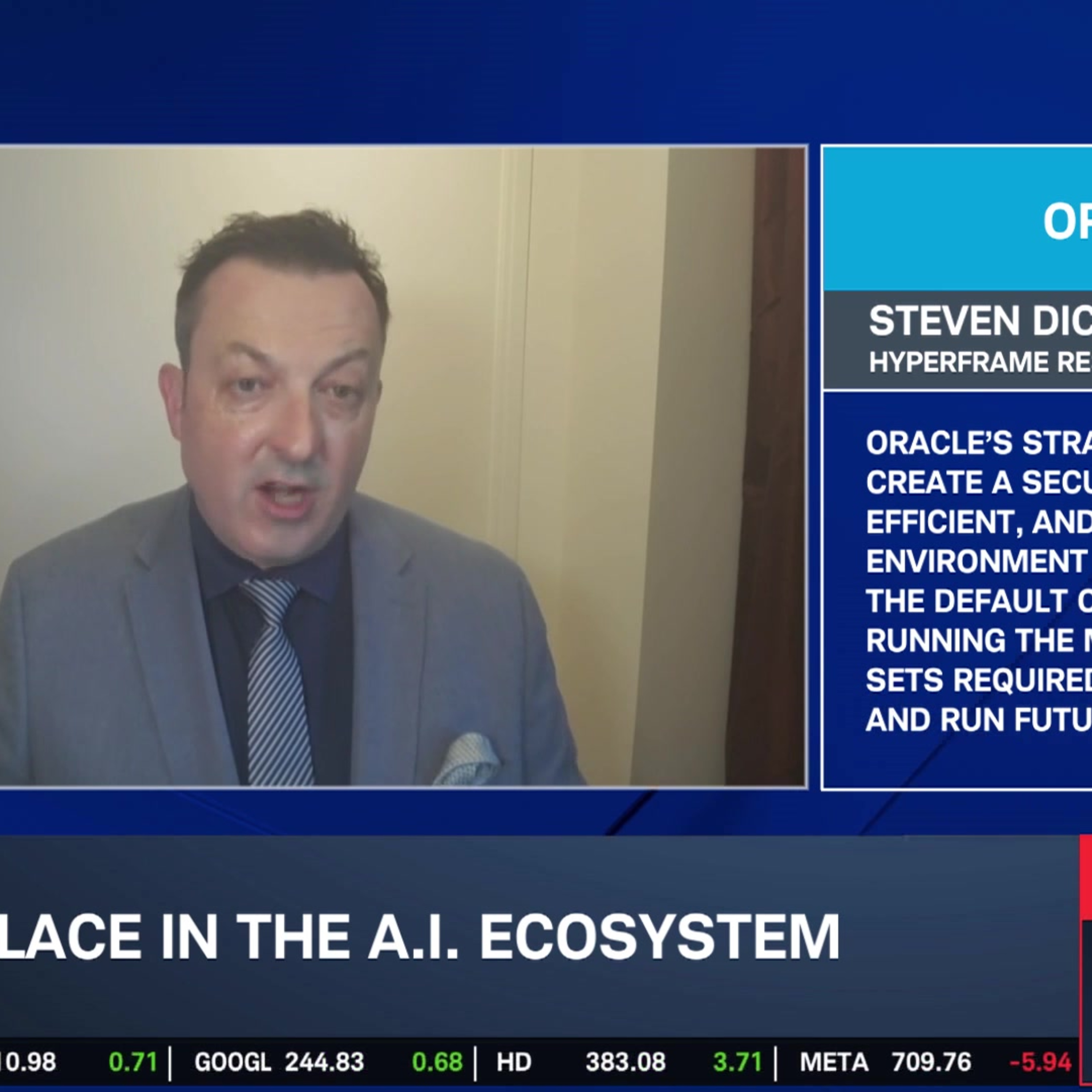 ORCL Becoming "Fourth Hyperscaler?" Steven Dickens on Oracle's "Core" A.I. Positioning