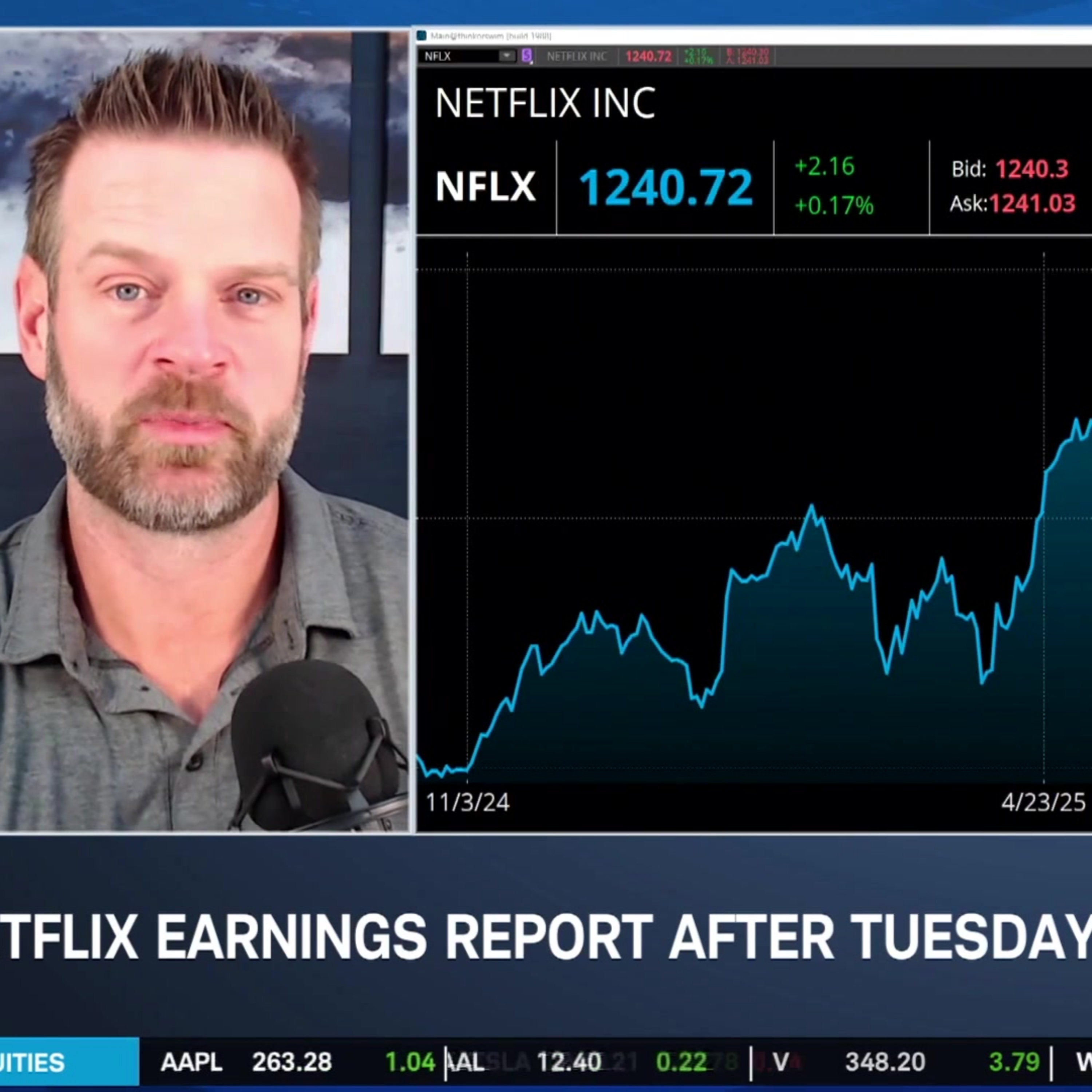 "Priced for Perfection:" NFLX Walks Earnings Tightrope in Streaming Space