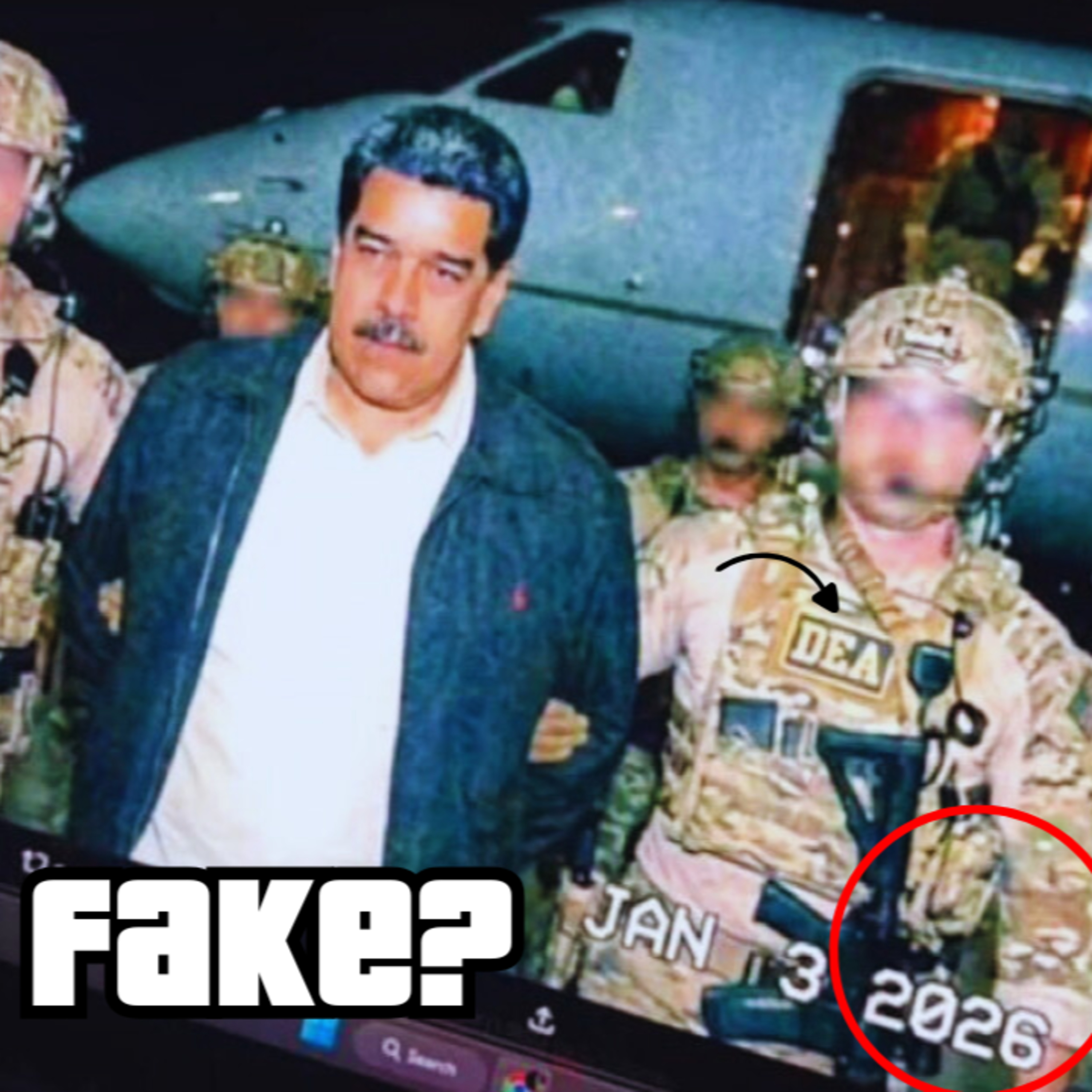 LA FOTO DE MADURO CAPTURADO, REAL O FAKE?