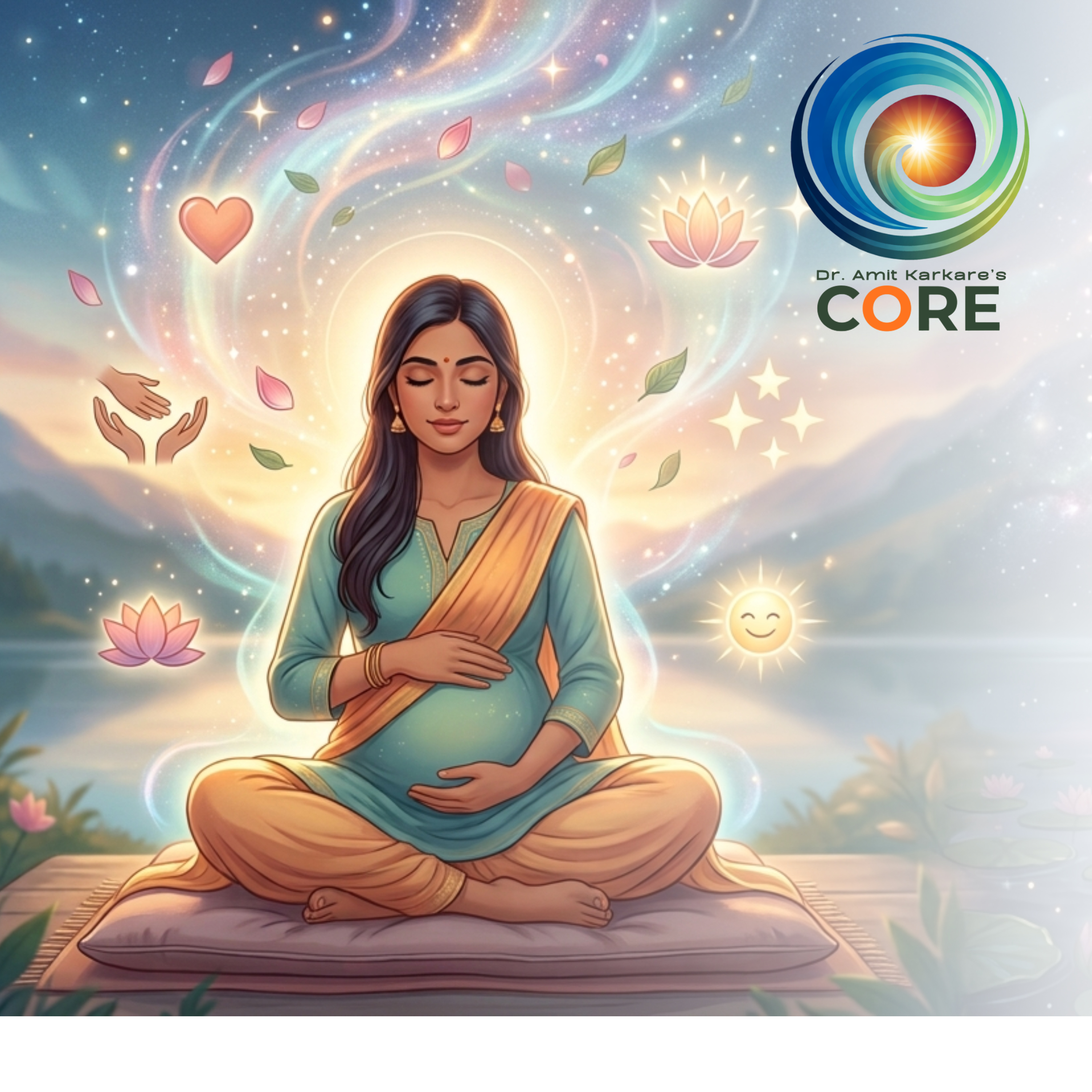 गर्भावस्थेतील भीती आणि चिंता कमी करण्यासाठी विवेकी ध्यान | Dr. Amit’s CORE Inner Work