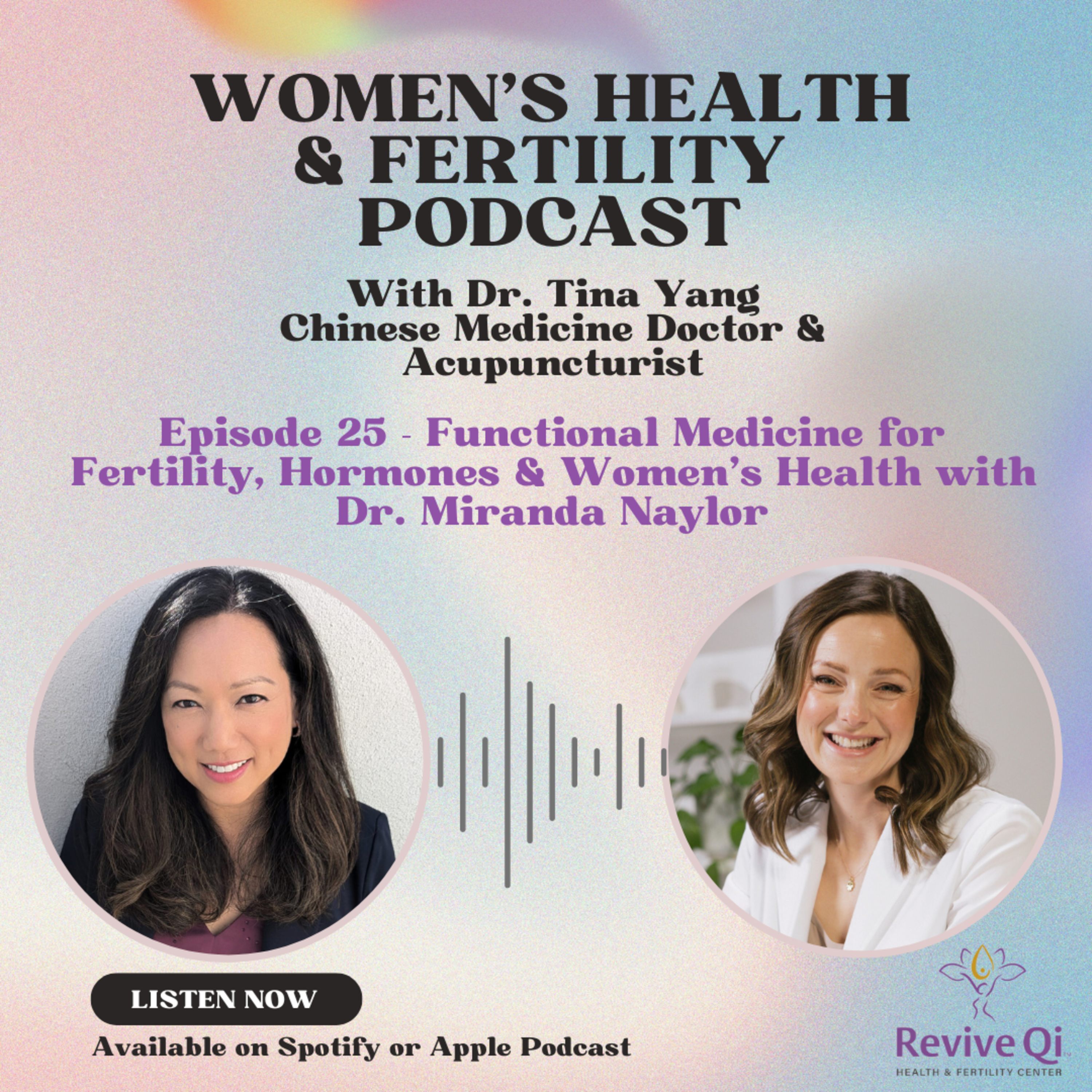 Women\'s Health & Fertility Podcast with Dr. Tina Yang