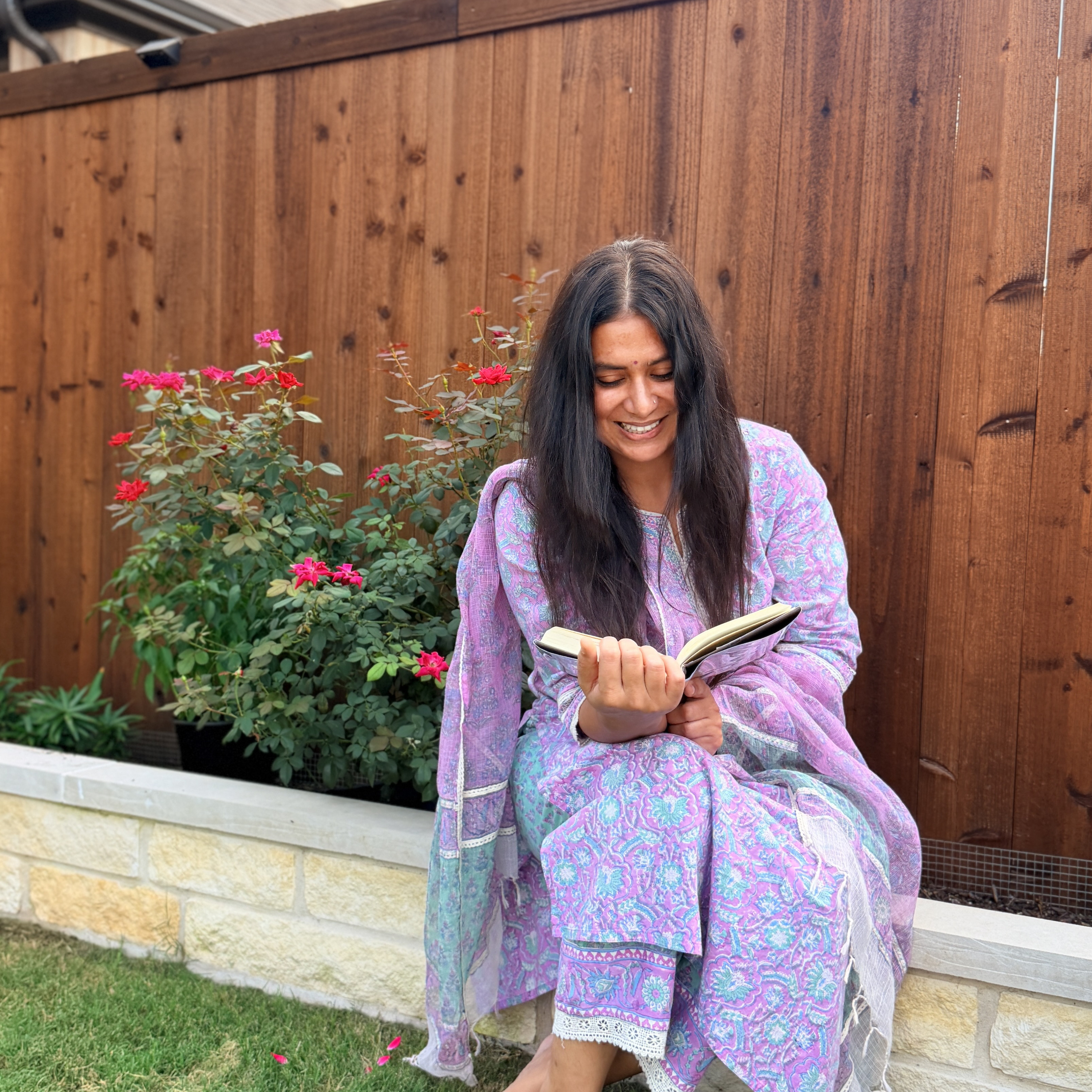 storytime with Kabir and mama