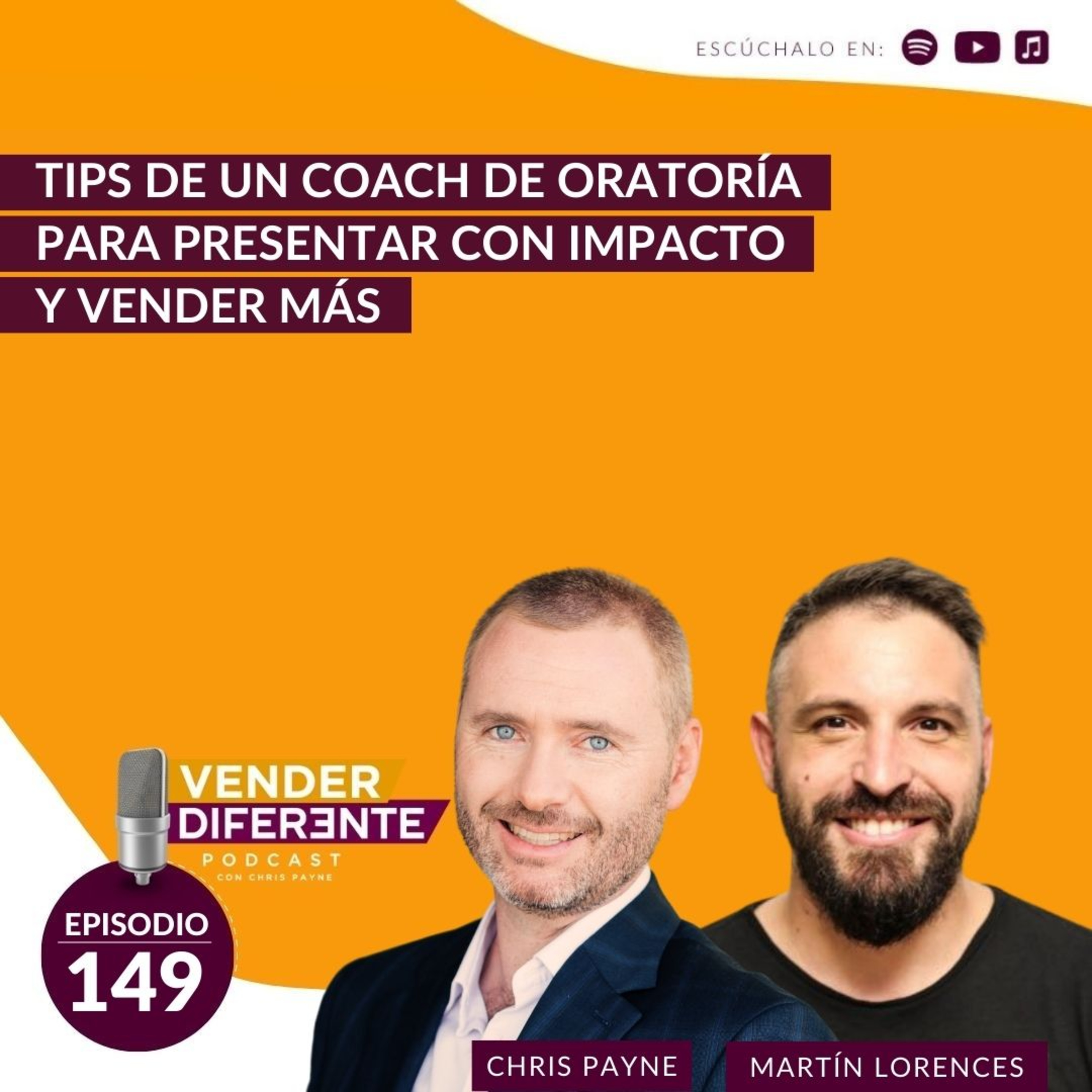 #150 - Tips de un coach de oratoria para presentar con impacto y vender más con Martín Lorences episode artwork