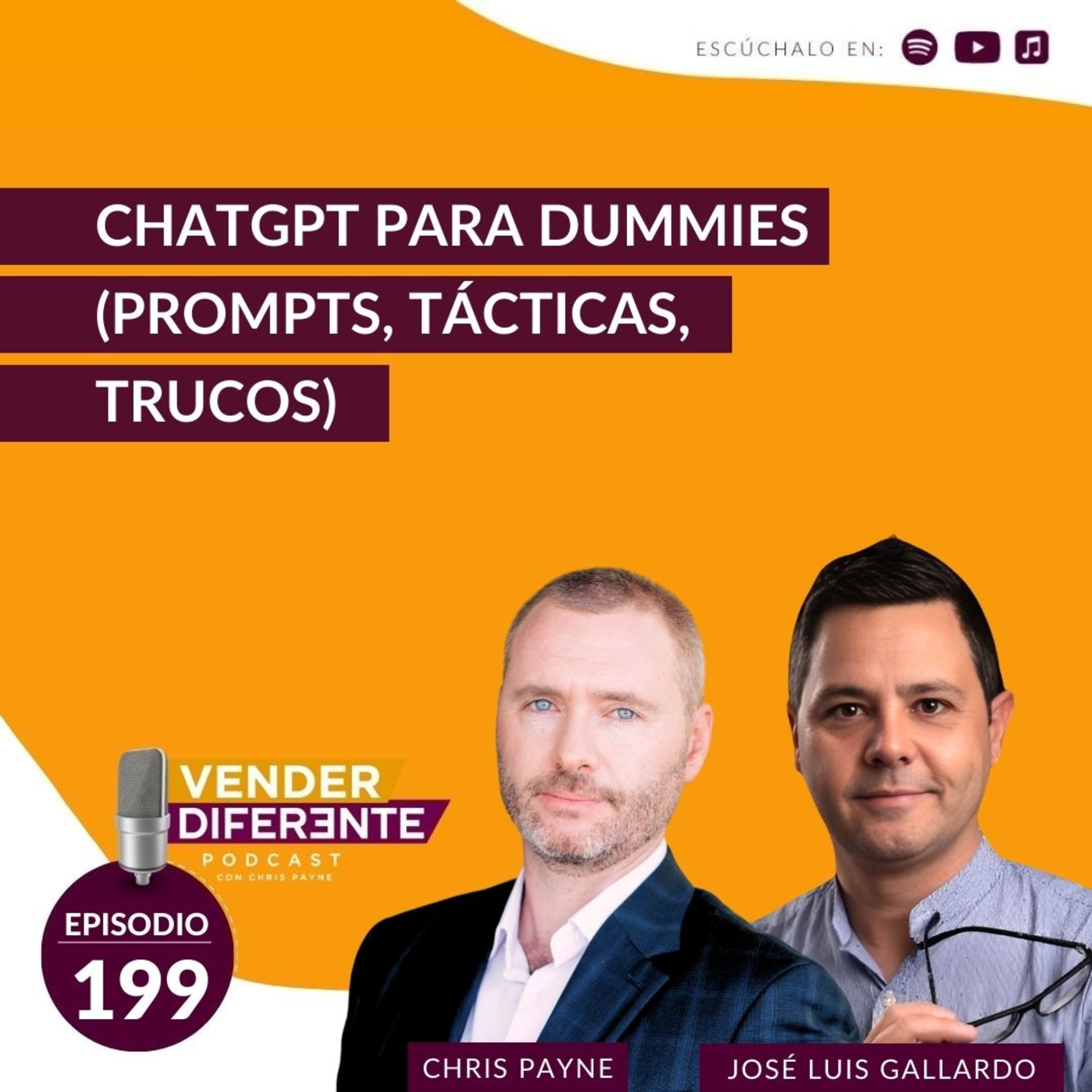 ChatGPT para dummies (prompts, tácticas, trucos) con José Luis Gallardo (Episodio 199) episode artwork