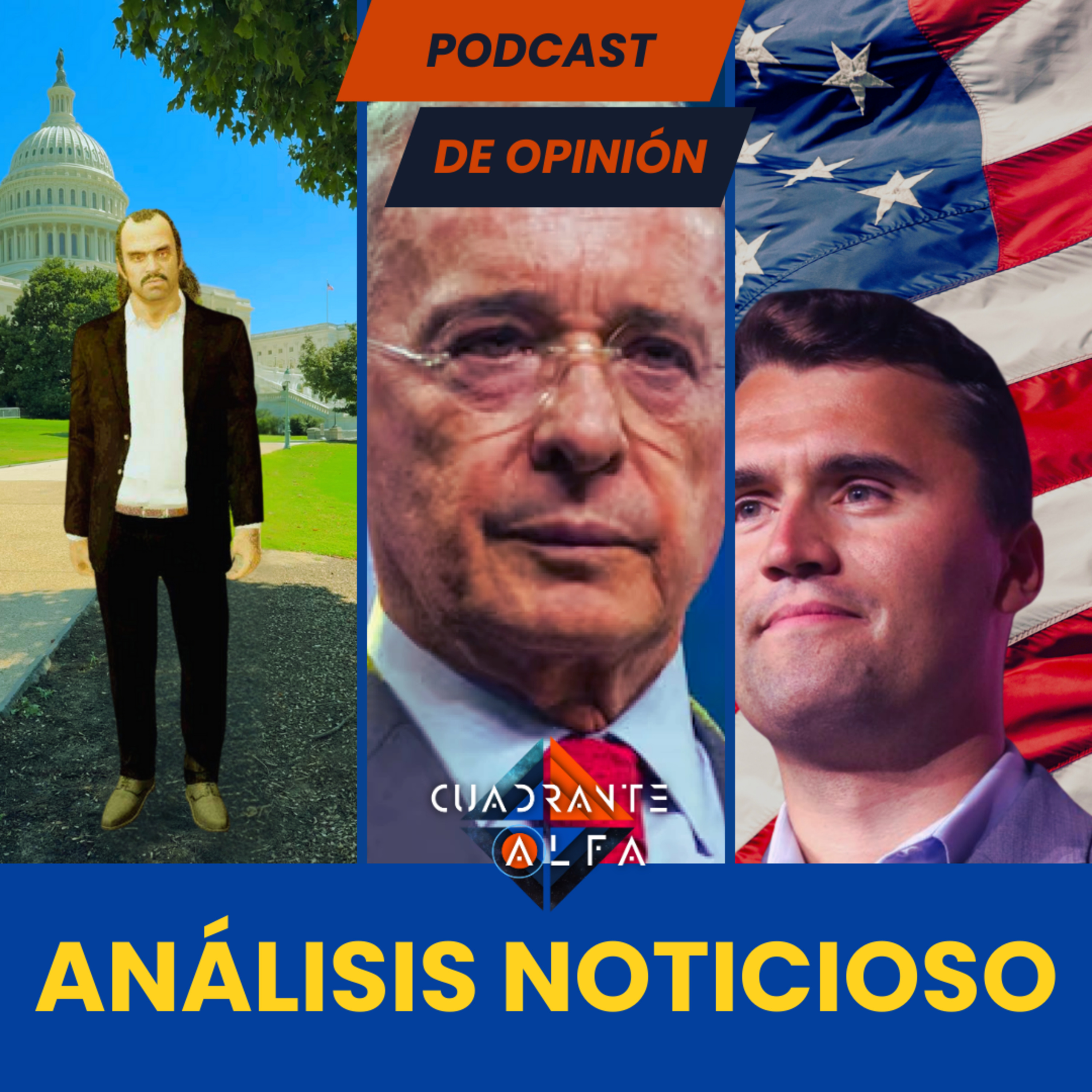 Análisis Noticioso: Fico en USA, Charlie Kirk, Alvaro Uribe al Senado episode artwork