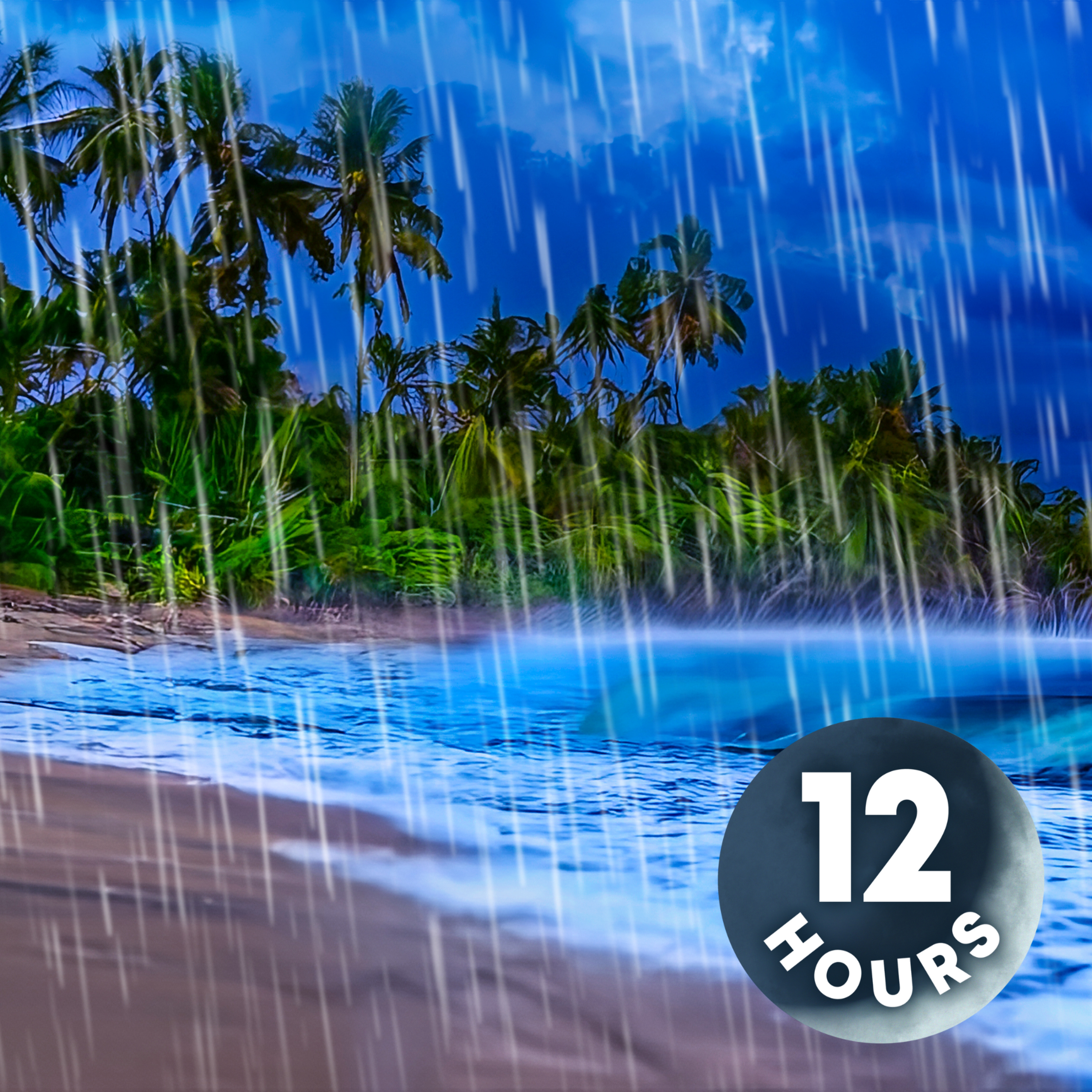 Sleep with Rain Sounds & Ocean Waves | 12 Hour Natural Sleep Sounds