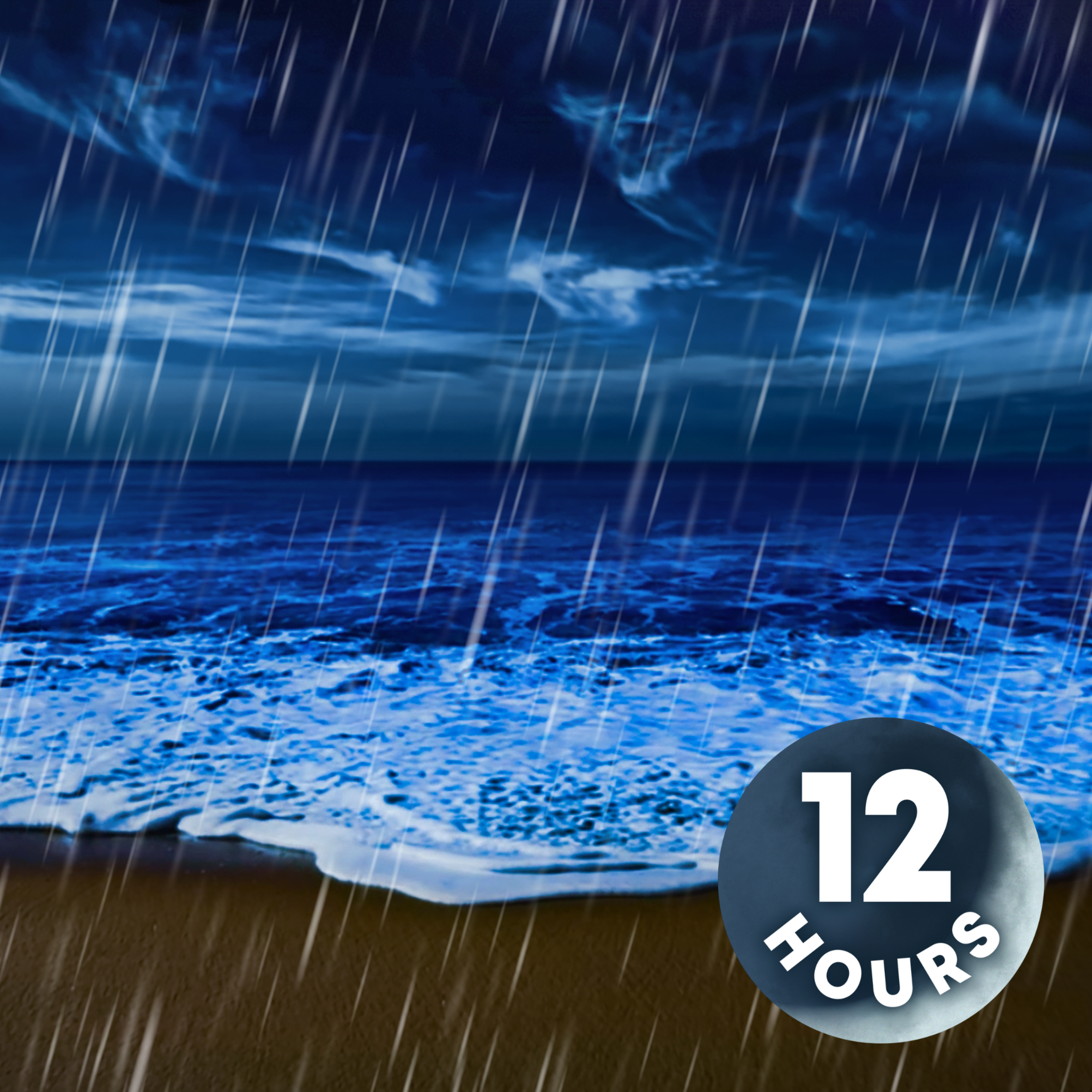 Ocean Waves for Deep Sleep & Rain Sounds for Relaxation | 12 Hours