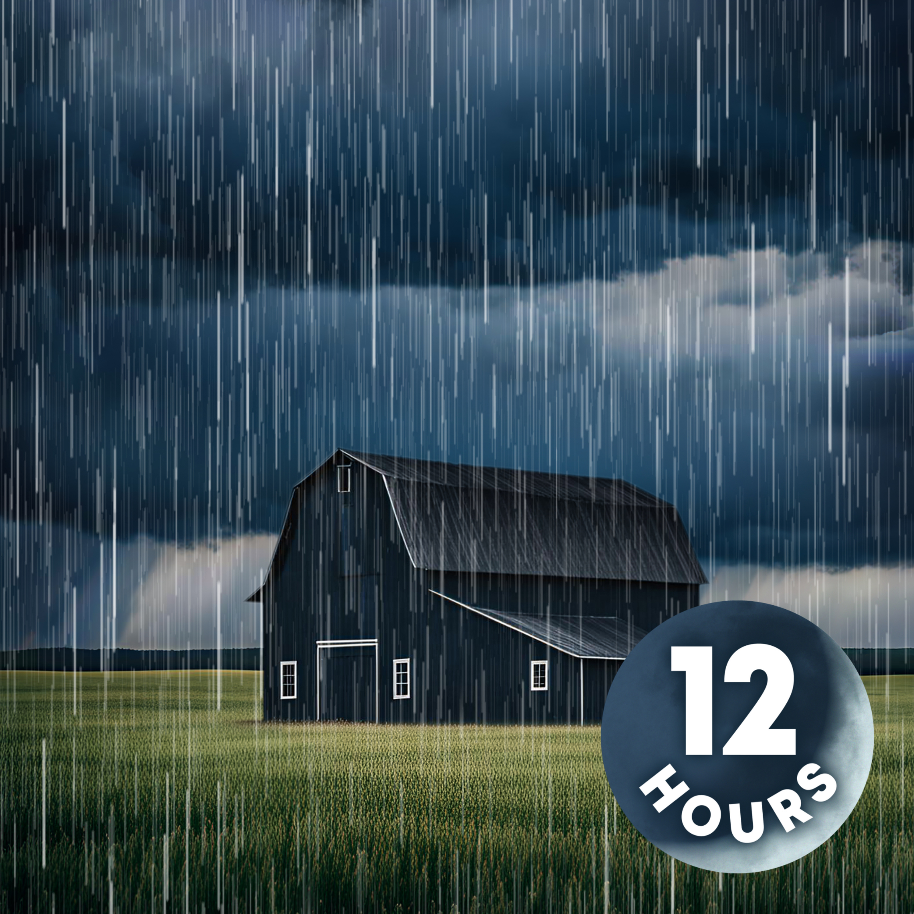 Sounds of Heavy Rainfall on Barn Roof 12-Hours | Feel Truly Immersed