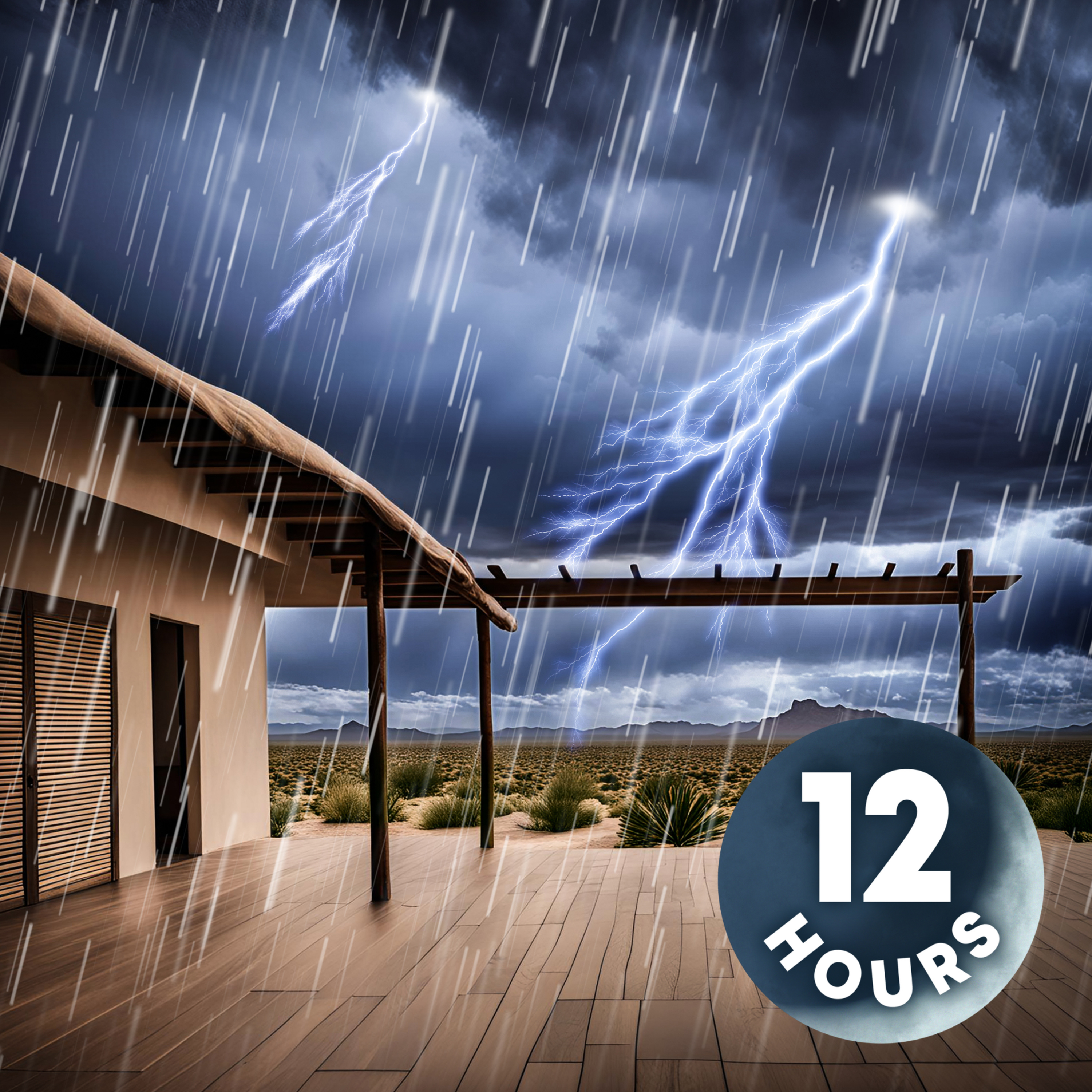 Heavy Rain Sounds for Sleep + Loud Thunder = ZZZ for 12 Hours